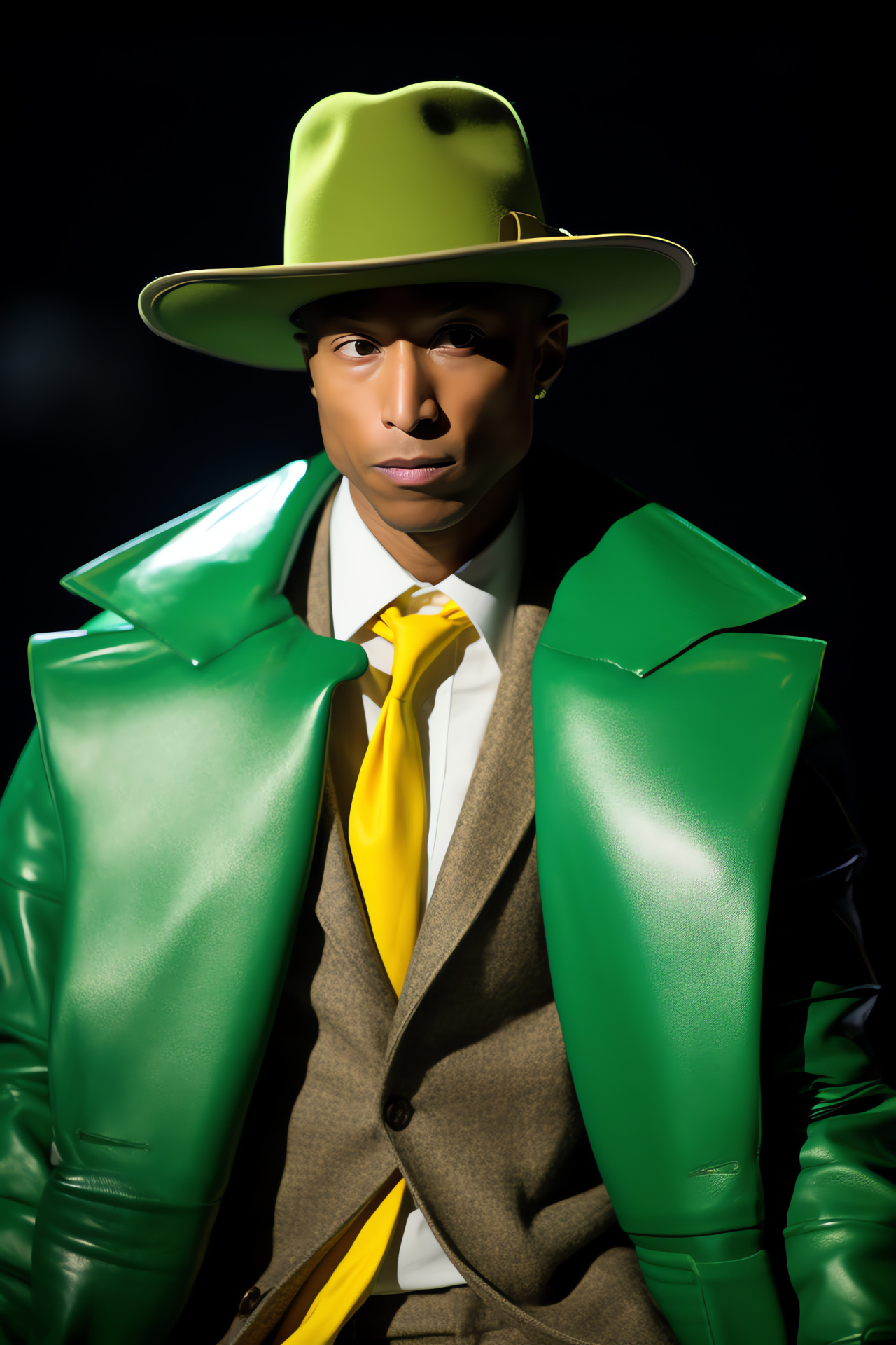 Pharrell Williams, Superhero film, Iconic villain, Action sequence, Movie metropolis, HD Phone Image