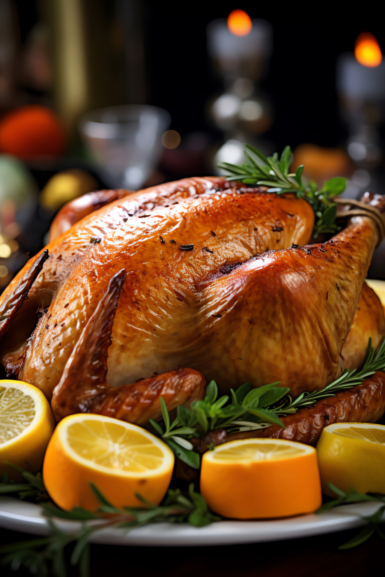 Festive meal, Thanksgiving bird, Savory delight, Crispy skin, Juicy meat, HD Phone Image