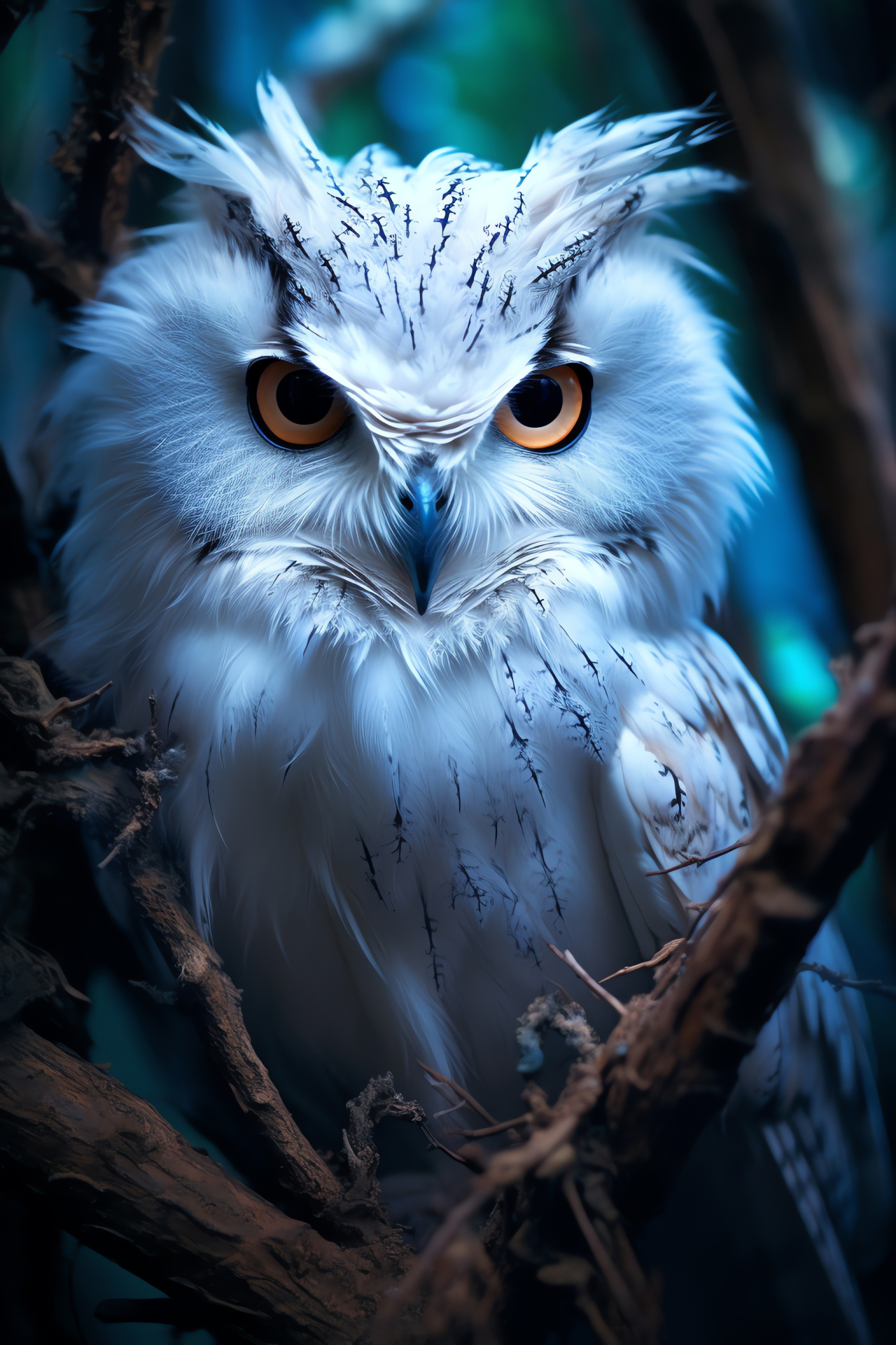 Mysterious Ghost Owl, nocturnal spirit, soft feathers, beautiful hunter, forest dweller, HD Phone Wallpaper