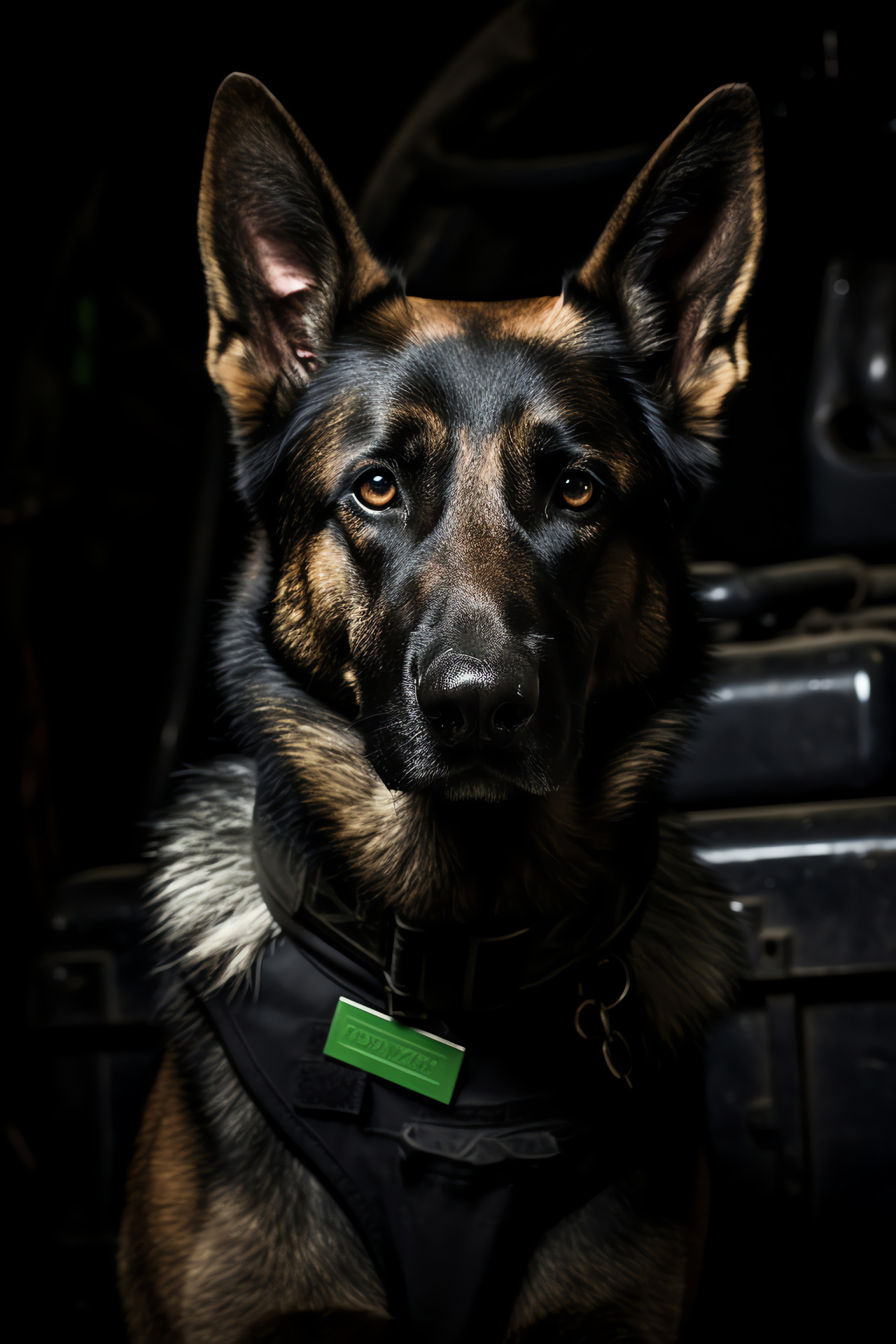 Service K9, German Shepherd, Security patrol, Working dog, Canine officer, HD Phone Image