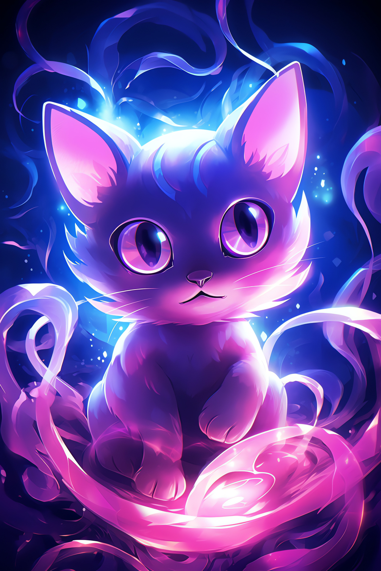 Mew, Psychic prowess, Levitation, Telekinetic abilities, Cerulean gaze, HD Phone Wallpaper