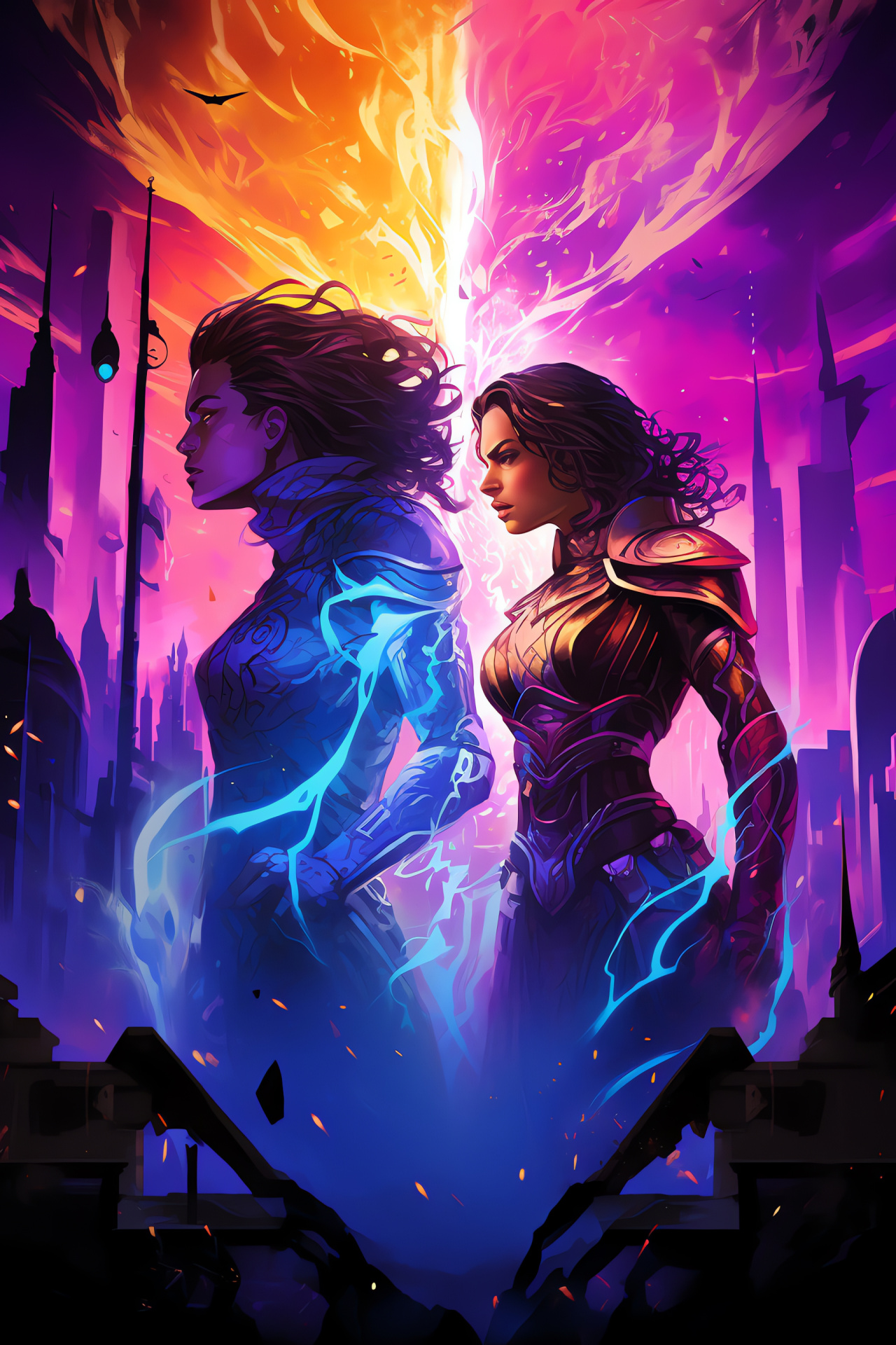 MTG Planeswalkers poster, Jace Beleren intellect, Liliana Vess enigma, Trading cards, Telepath's craft, HD Phone Image