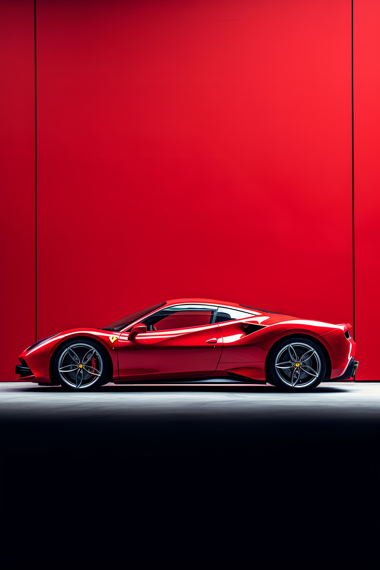 Ferrari 488 GTB, Red sports car, Italian automotive excellence, Powerful engine, Luxury vehicle, HD Phone Wallpaper