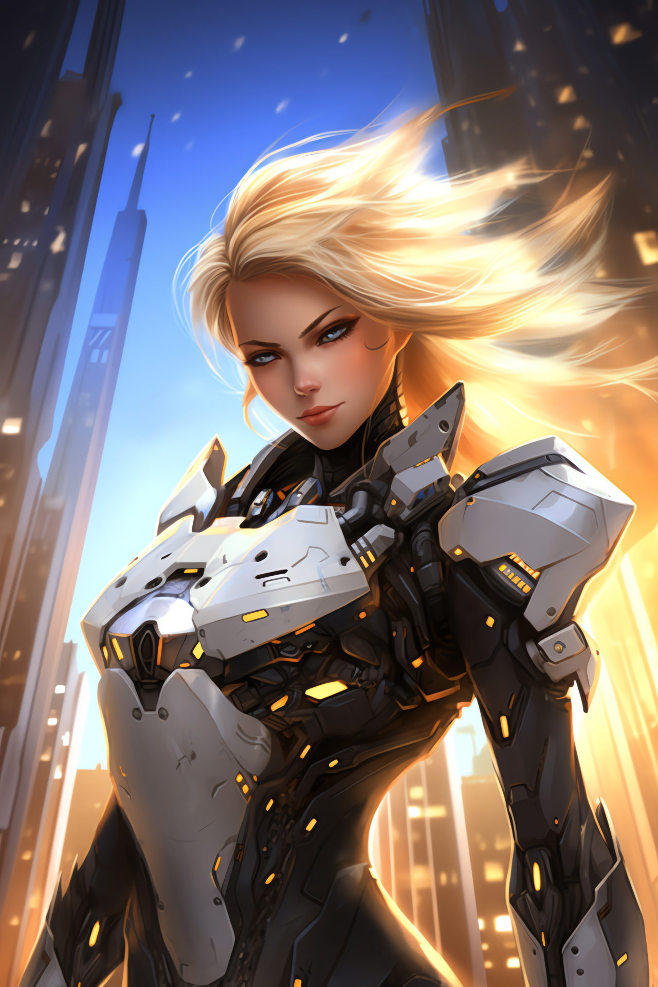 Angelic healer Mercy, Overwatch Support Hero, Flight ability, Heroes Never Die, Iconic video game, HD Phone Wallpaper