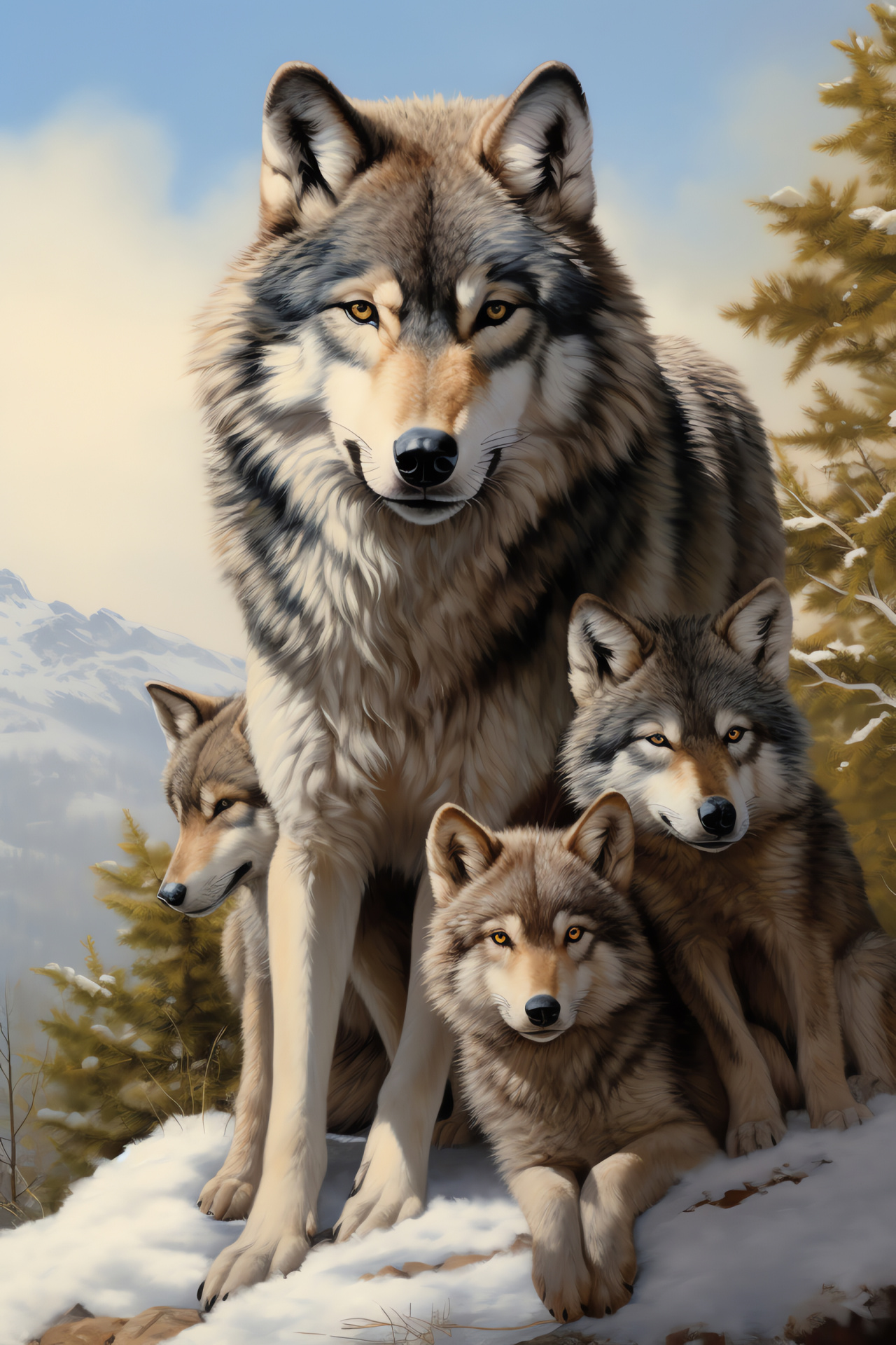 Wolf pack, Predatory animals, Wild canines, Timber Wolves, Mammals, HD Phone Wallpaper