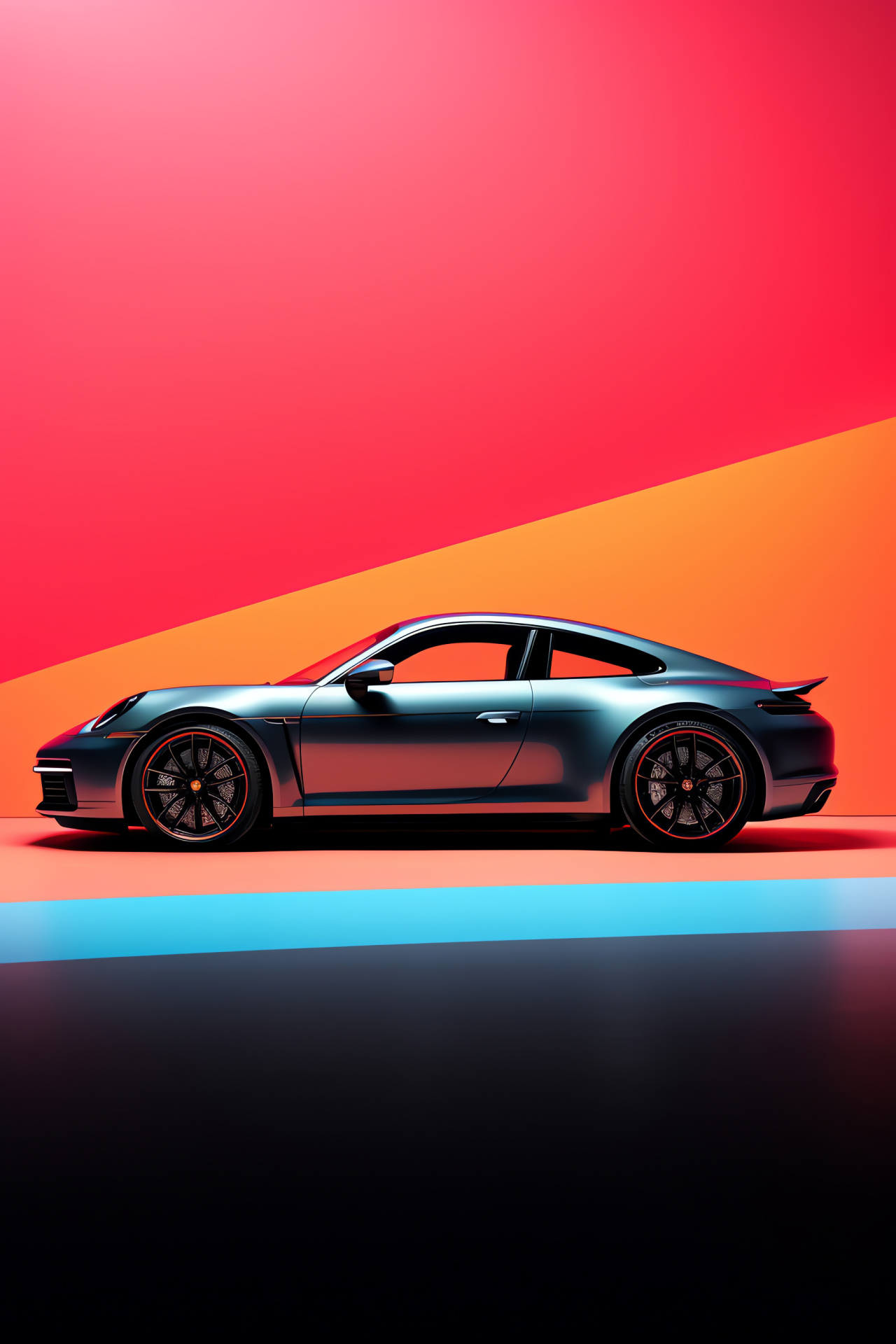 Porsche Taycan Turbo S, Electric supercar, Two-tone exterior, Sports automobile, Automotive design, HD Phone Wallpaper