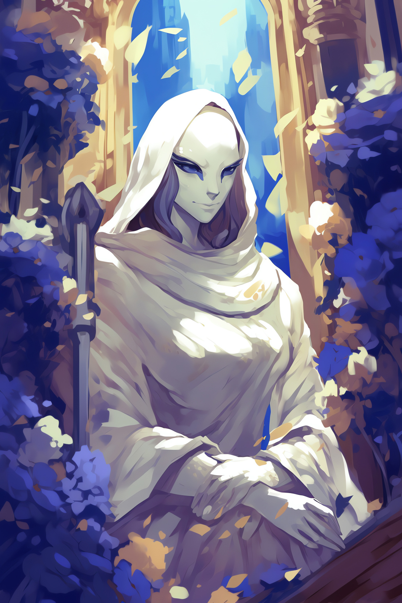 Undertale's Toriel, Ancient Ruins, Maternal figure, Animated close portrayal, Story context, HD Phone Wallpaper