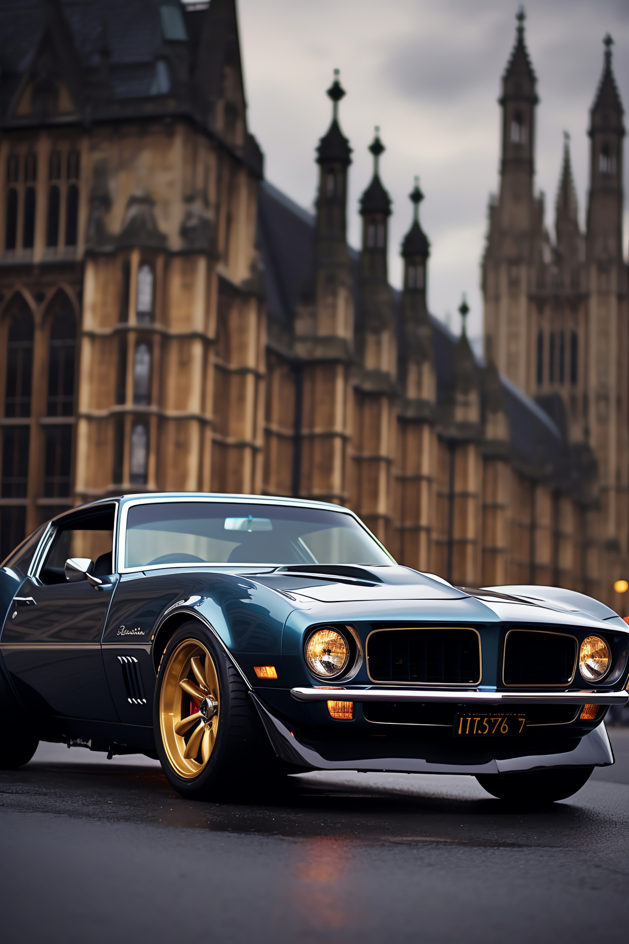 Trans Am London presence, Urban street command, Classic car legacy, Polished design, Metropolitan allure, HD Phone Wallpaper