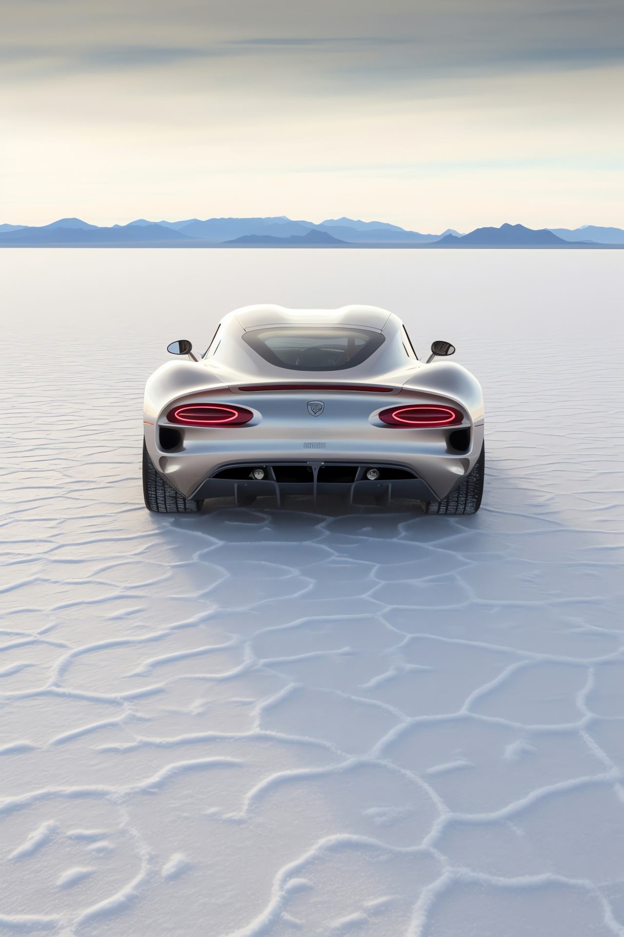 SRT Viper, Bonneville Salt Flats, Speed pursuit, Aerodynamic vehicle design, High-speed spoiler, HD Phone Image