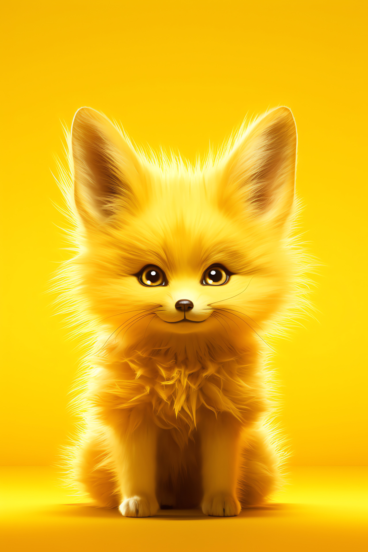 Jolteon, Electric Pokemon, Yellow fur texture, Alert presence, High voltage, HD Phone Wallpaper