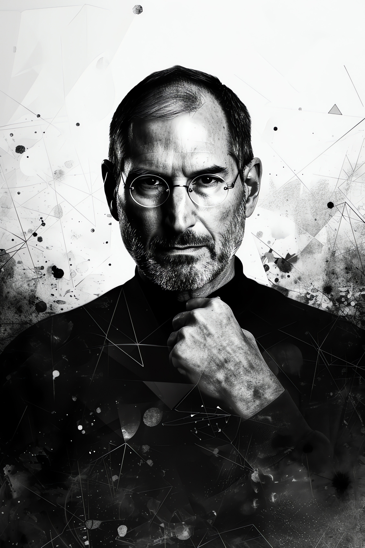 Technology innovator, Apple Inc. leader, Iconic business figure, Computing revolution, Visionary entrepreneur, HD Phone Wallpaper