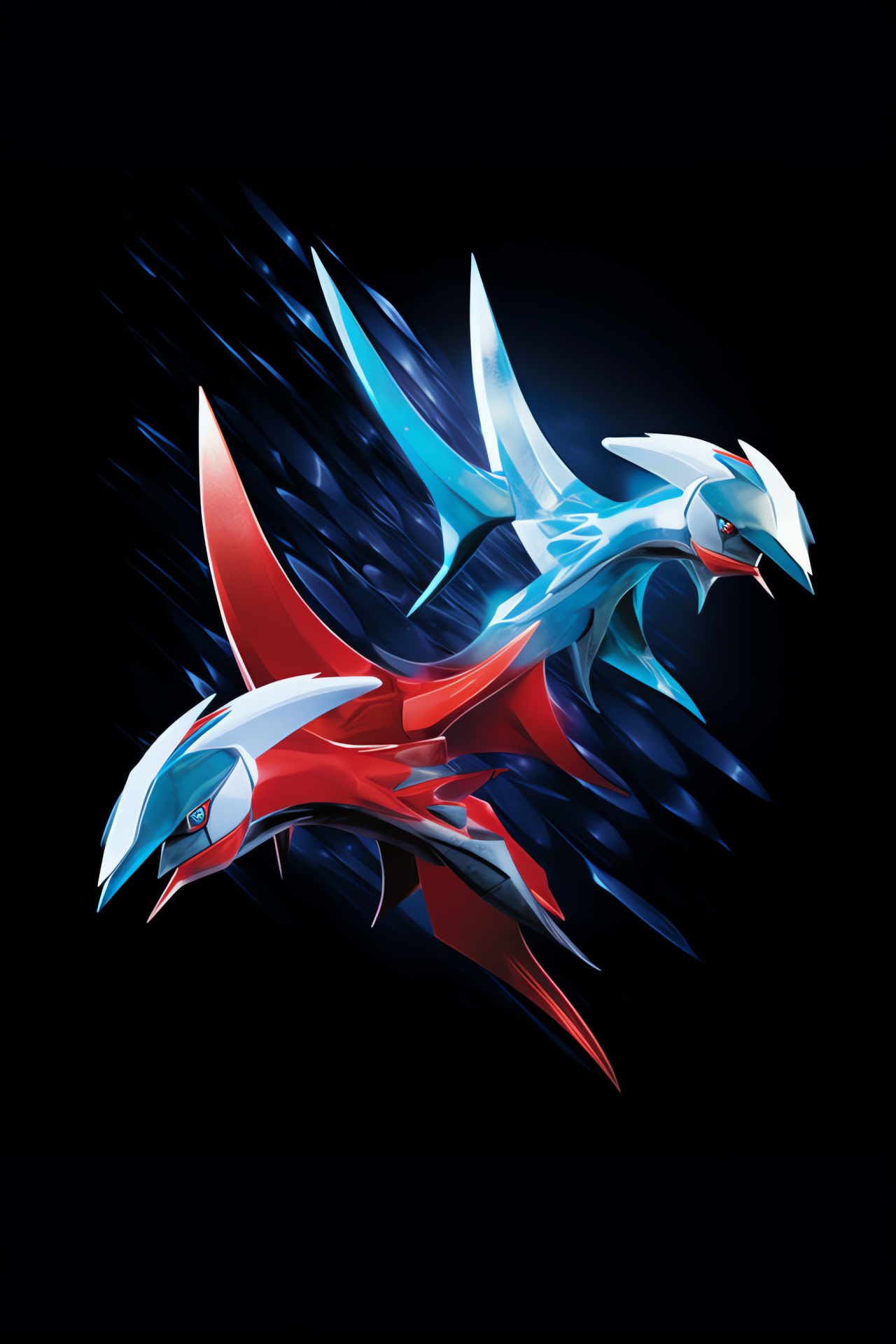 Pokemon Latias appearance, Elegant flight, Caring demeanor, Effortless gliding, Delicate plumage, HD Phone Image