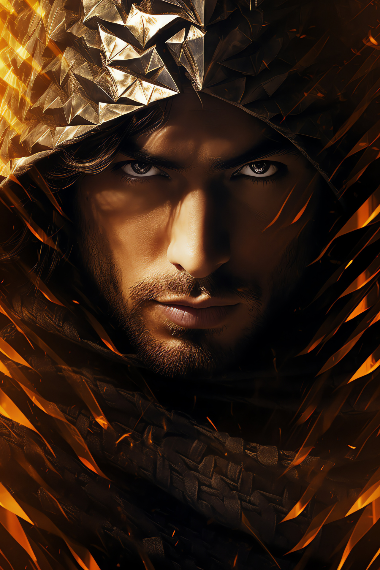 Prince of Persia gaming, intense gaze, regal bearing, intricate design, narrative depth, HD Phone Wallpaper