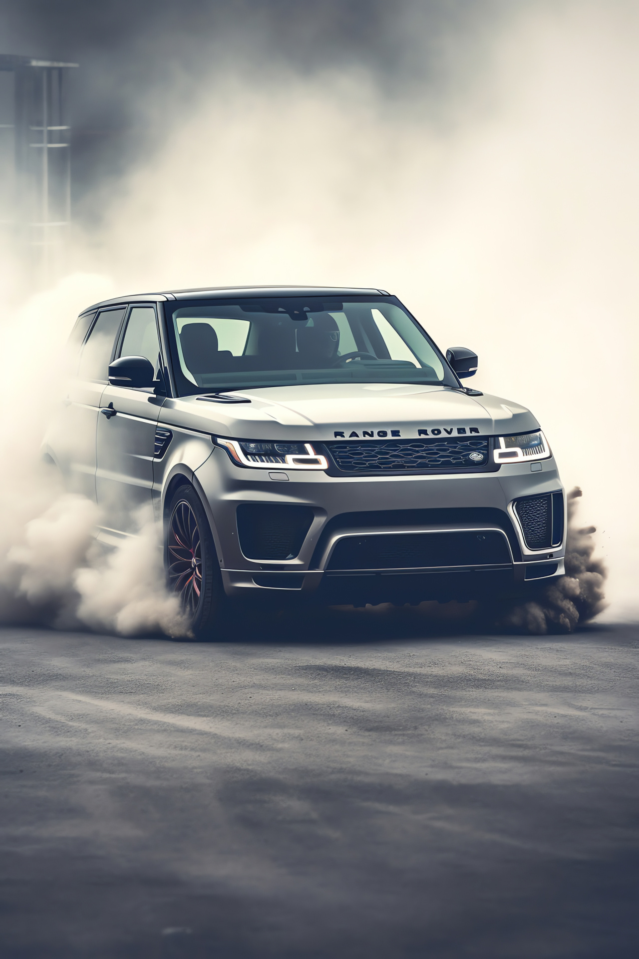 Range Rover Sport Nrburgring, sleek SUV design, 2018 SVR model, racetrack performance, speed dynamics, HD Phone Image