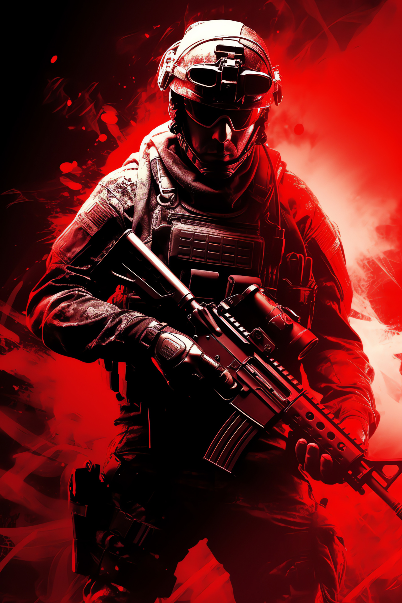 Modern Warfare legend, Elite soldier, Tactical shooter, Special Operations forces, Adrenaline rush, HD Phone Image