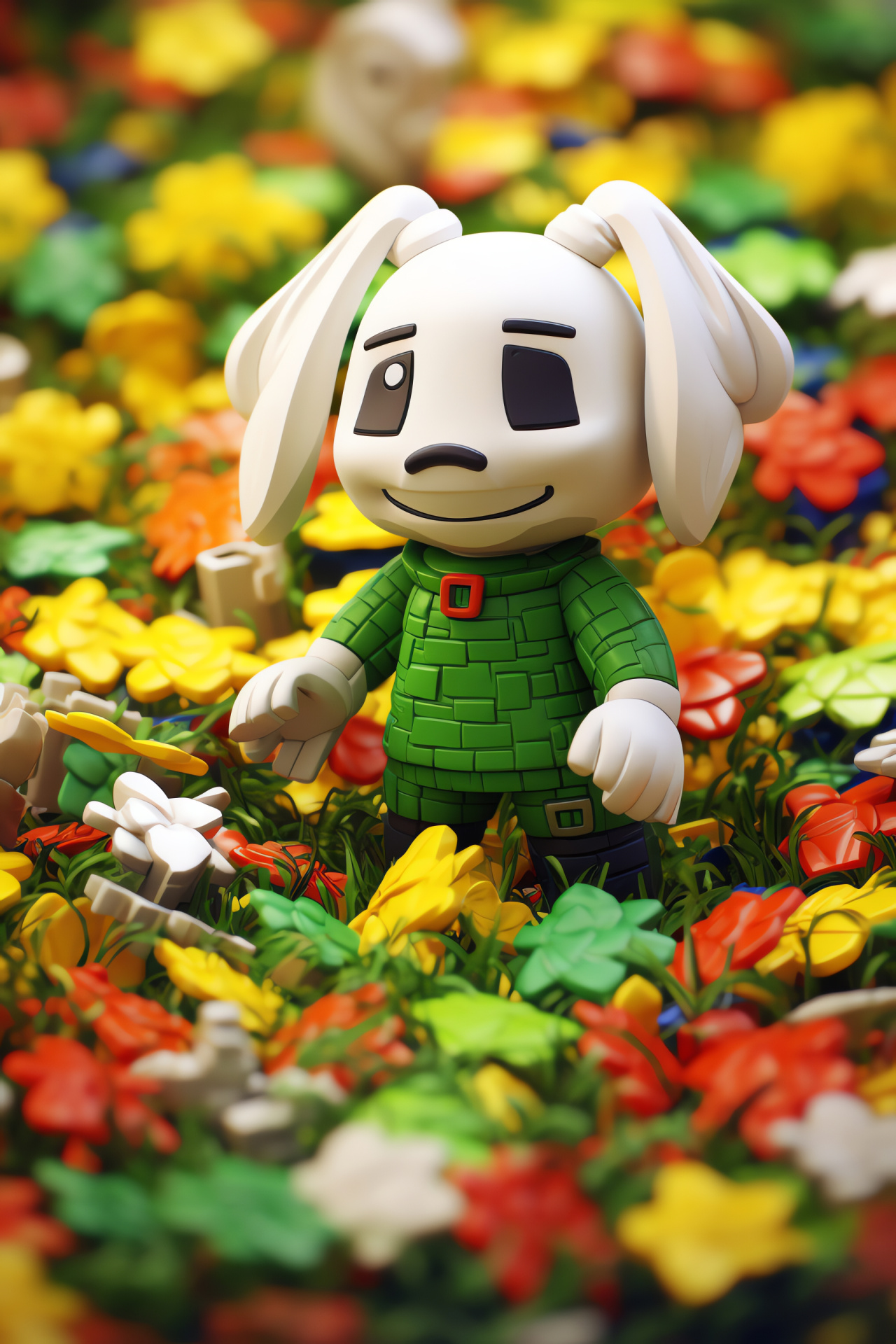 Asriel in Undertale world, Amiable form, Verdant field, Gaming experience, Enchanting landscape, HD Phone Wallpaper