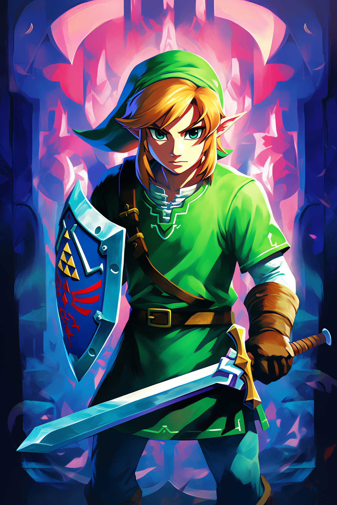 N64 Link hero, The Legend of Zelda protagonist, Hyrule fantasy adventure, Iconic game weapon, Nintendo epic saga, HD Phone Image