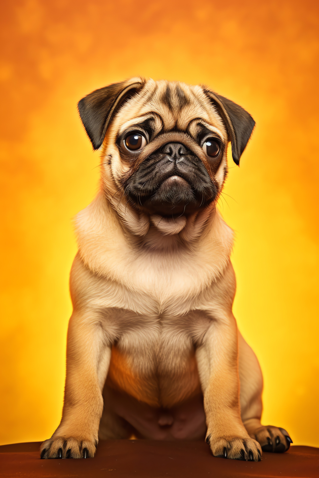 Pug puppy, Chiense origins, Toy dog breed, Domestic pets, Square-faced pup, HD Phone Image