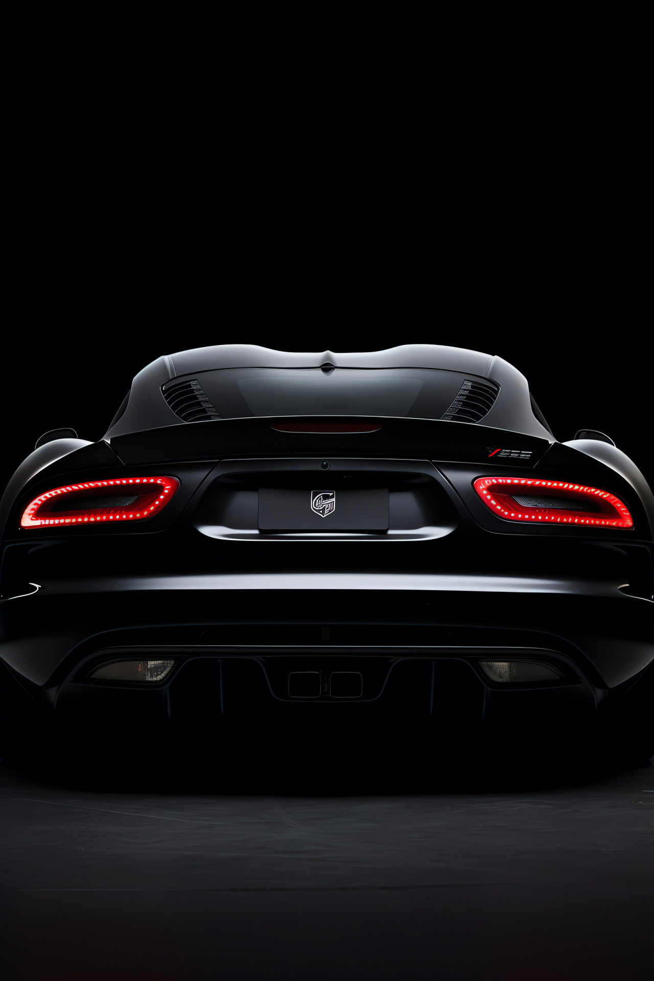 Srt Viper 2014 solo, Dark theme vehicle display, Performance model stance, Unadulterated road power, Blackout effect, HD Phone Wallpaper