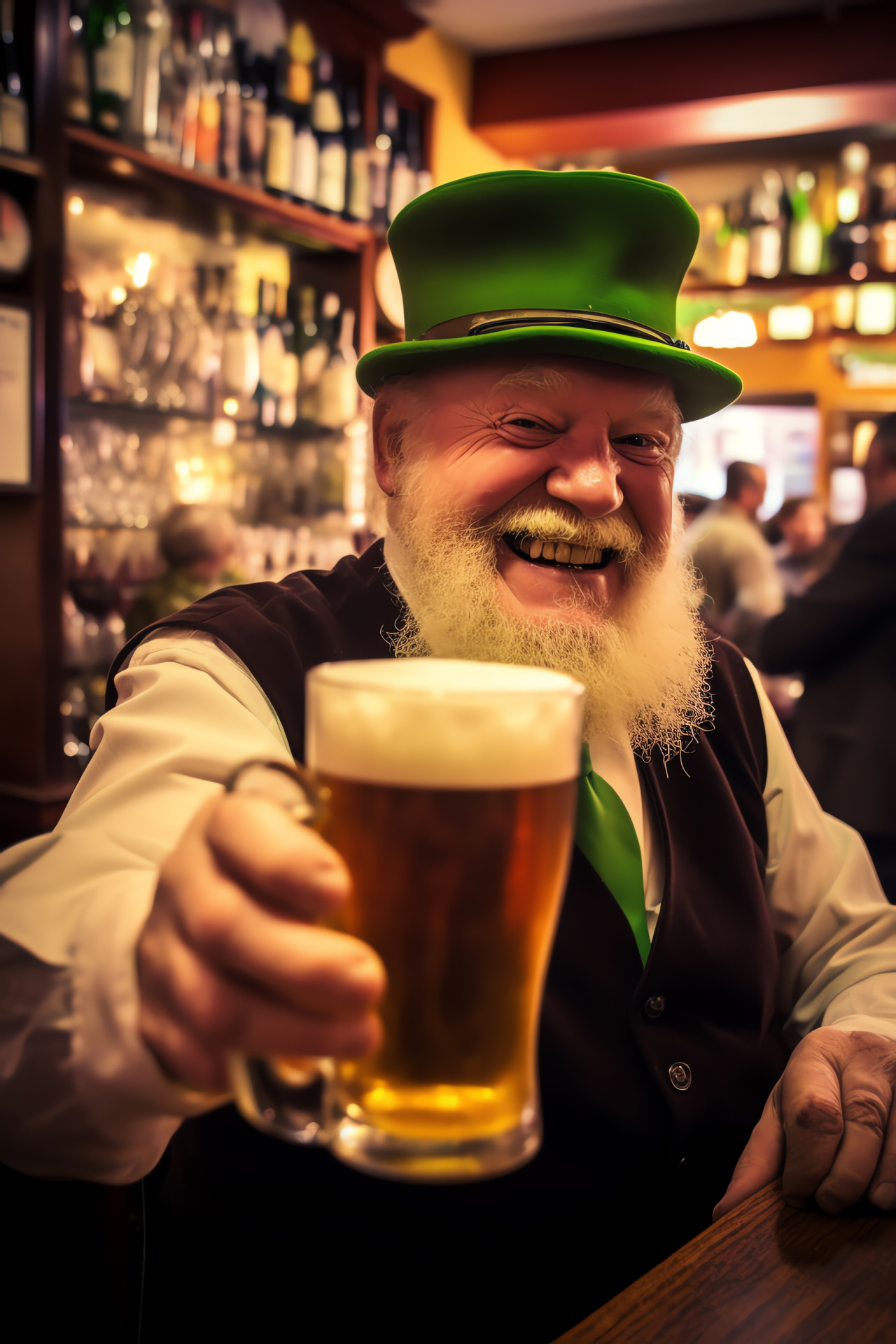 Ireland festive bar, Local brew public house, Ulster county celebration, Gaelic tavern intimacy, Shamrock fest barfly, HD Phone Wallpaper