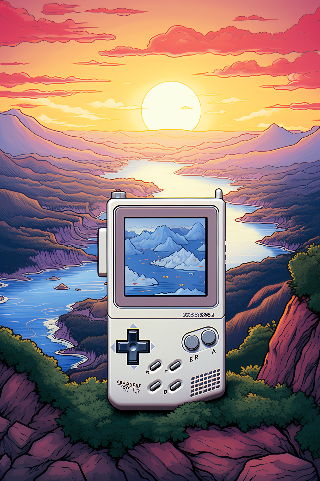 Classic Pokemon Gameboy, Nostalgic gameplay, Mountain adventure, Foundational series, Trainers' journey, HD Phone Image