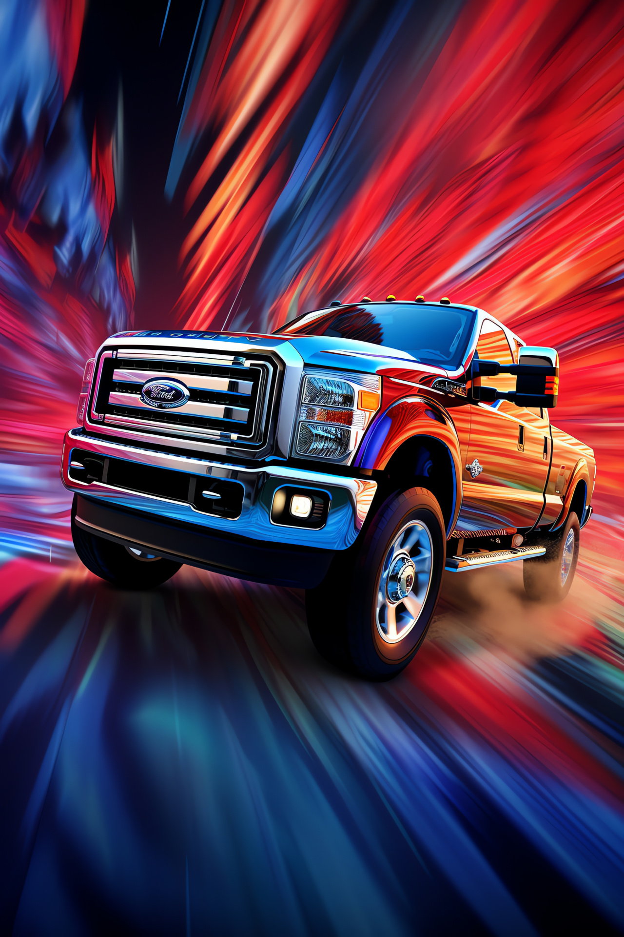 Powerstroke Engine, High position capture, Dynamic scene, Auto performance, Engineered craftsmanship, HD Phone Image