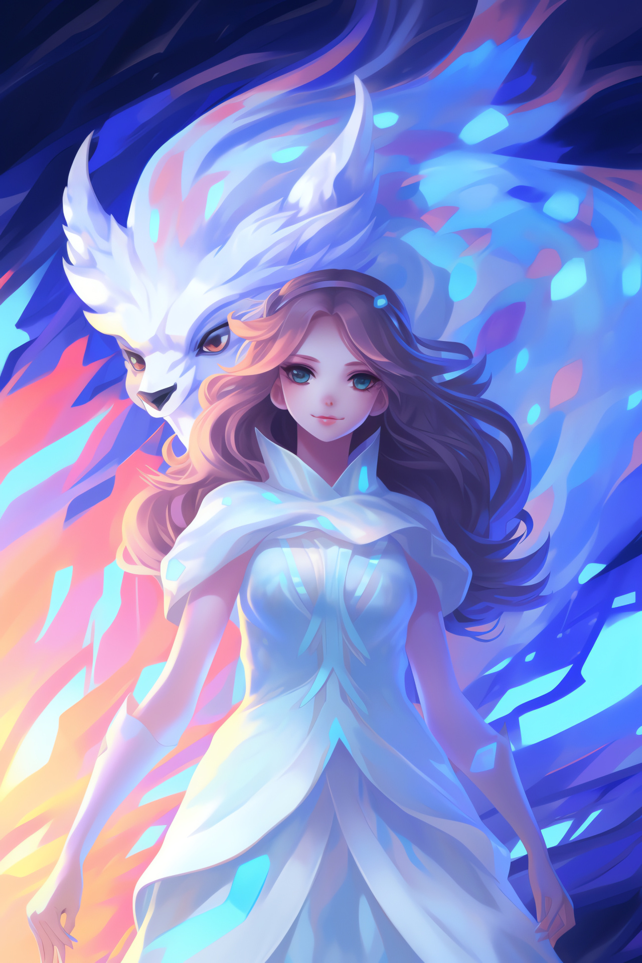 Animated Bianca portrait, Pokemon White engagement, Chartreuse gaze, Joyful attitude, Whimsical slant, HD Phone Wallpaper