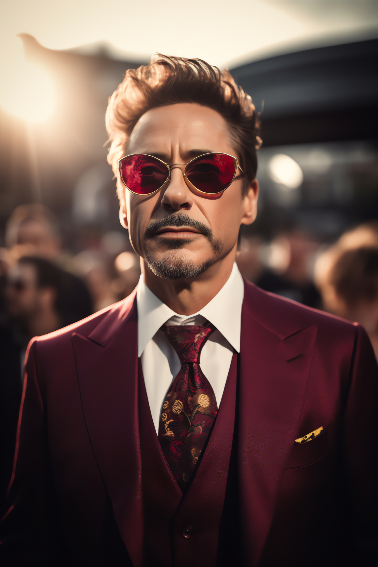 Robert Downey Jr. charisma, Formal apparel, Intense actor gaze, Winsome expression, Red carpet rendezvous, HD Phone Image