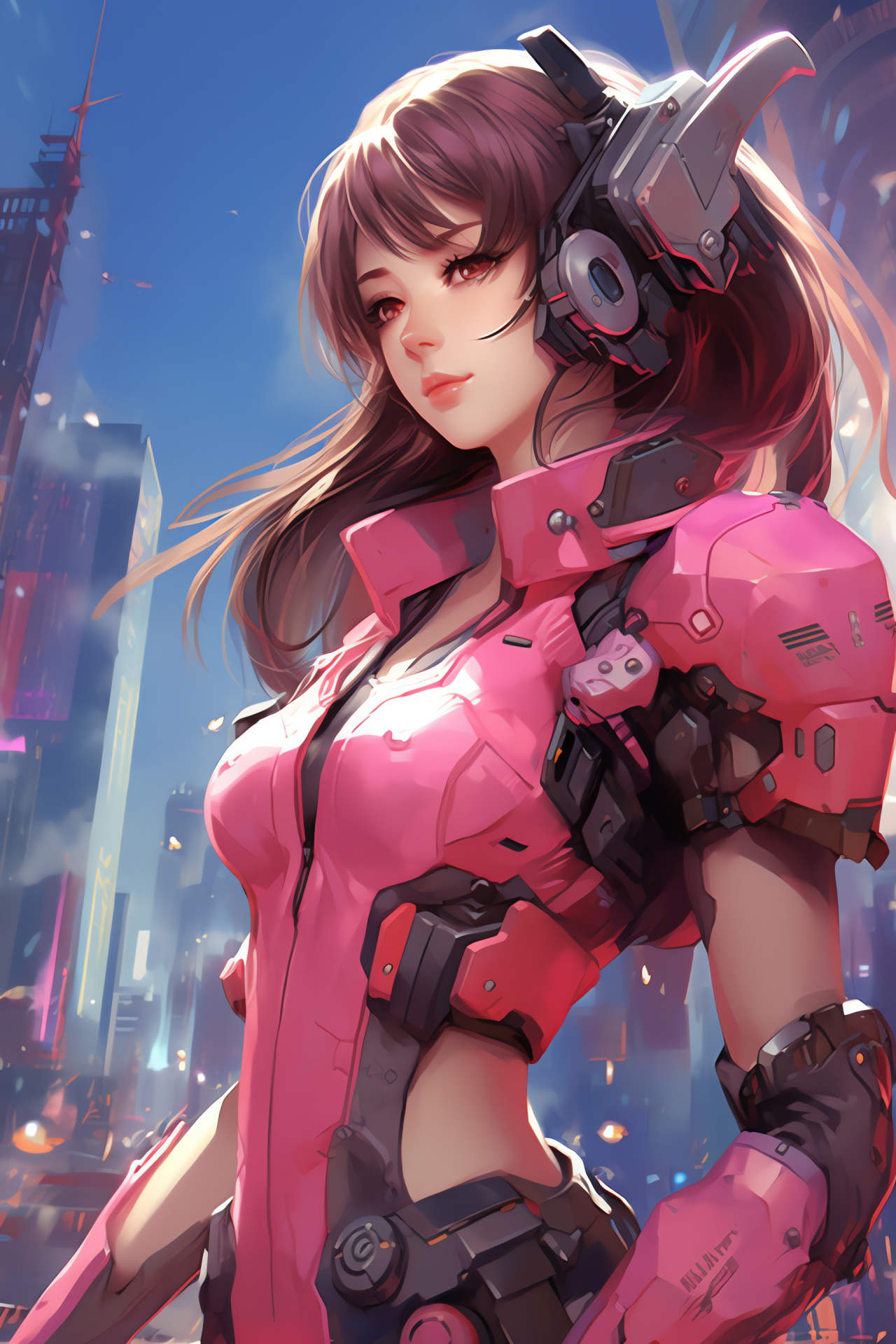 D.Va Overwatch combat, MEKA pilot, Mobile suit, South Korean defender, APM enthusiasm, HD Phone Image