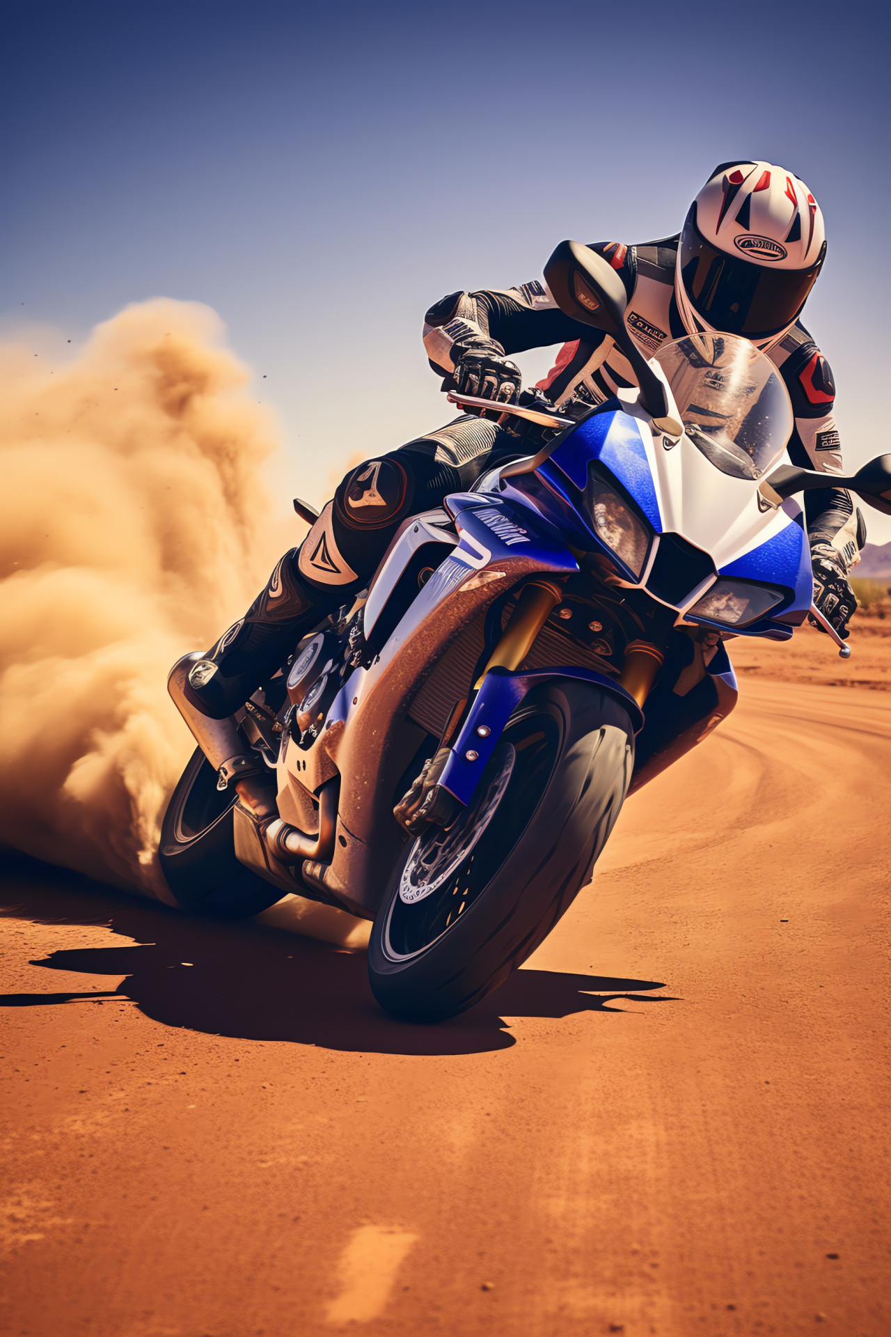 Yamaha R1, motorbike, Australian landscape, outback adventure, motorcycle touring, HD Phone Wallpaper