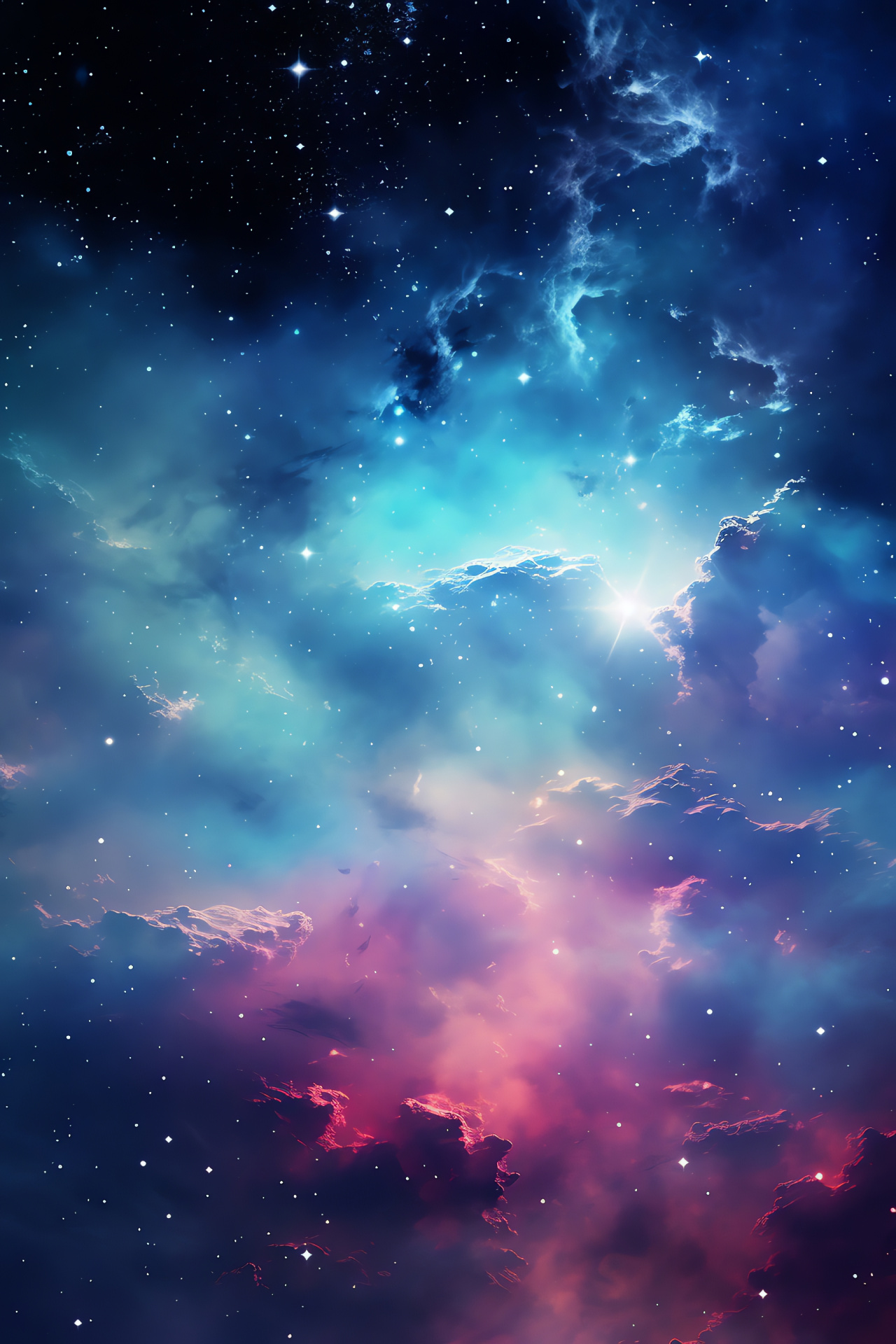 Ultra high cosmic, Space vistas, Color spectrum, Vibrant universe, Ethereal cosmos, HD Phone Wallpaper