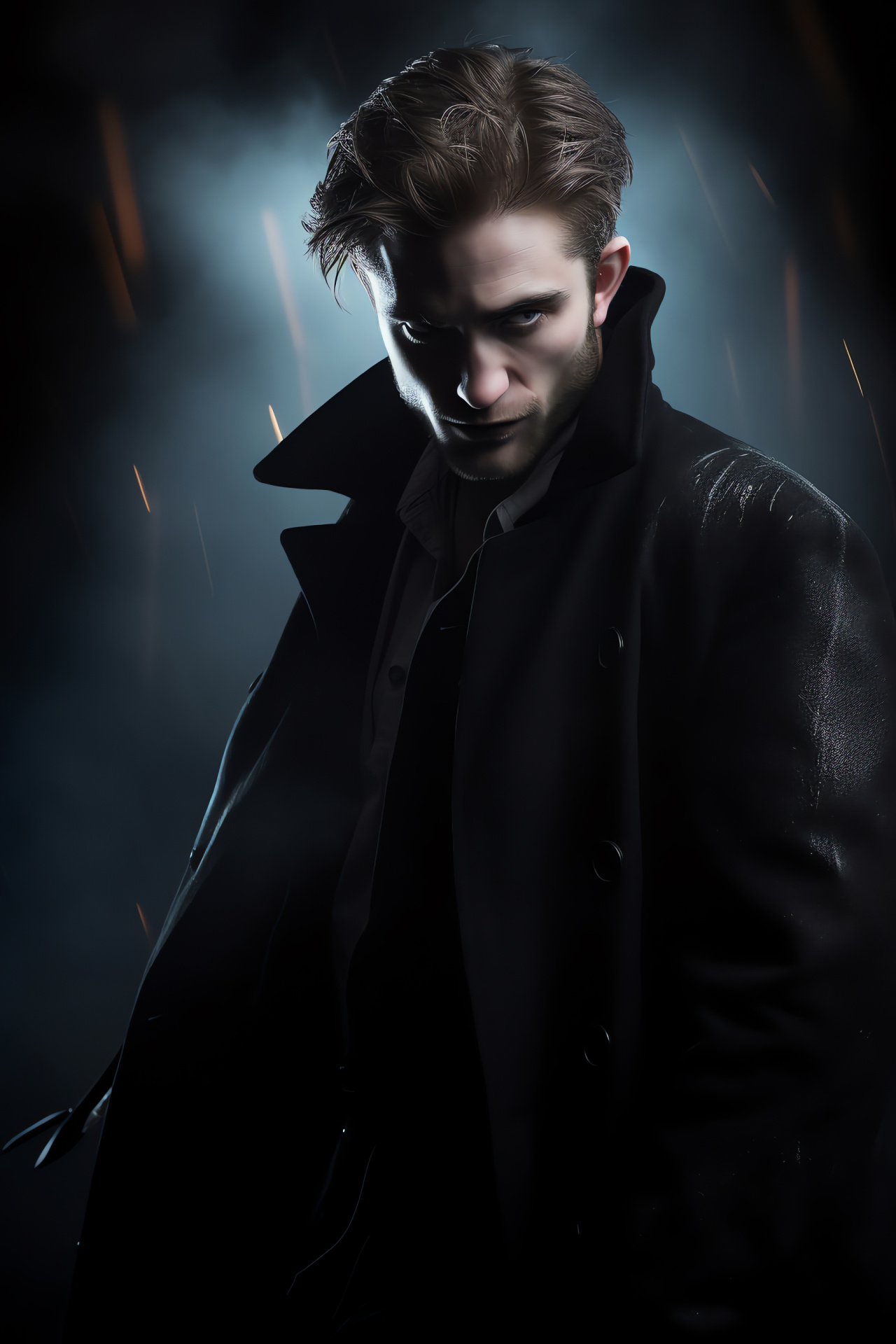 Robert Pattinson as Batman, Dark vigilante, Leather wardrobe, Night hero, Movie character, HD Phone Wallpaper