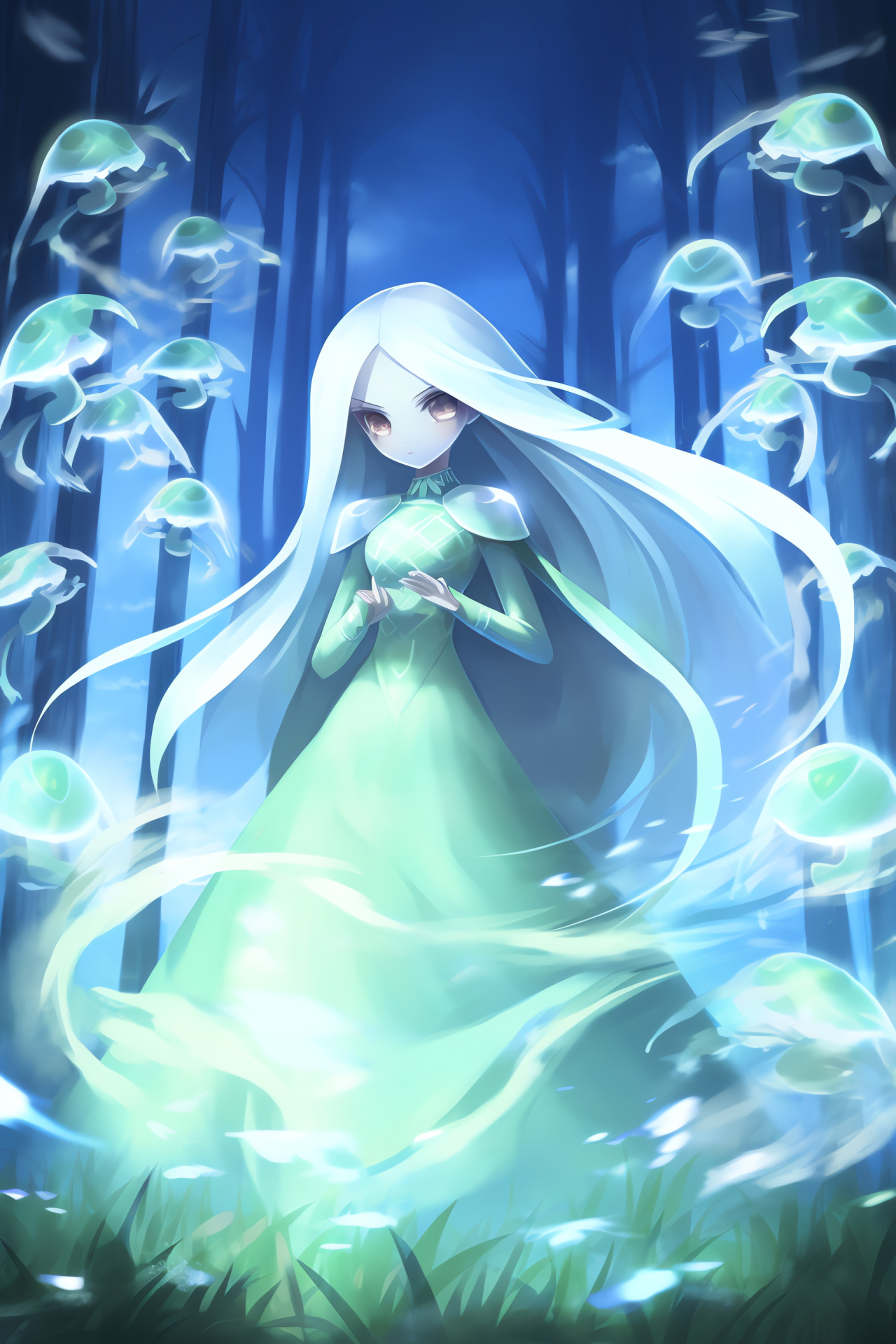 Pokemon White journey, Companion Dawn, Graceful Gardevoir, Telekinetic shield, Ghostly appearance, HD Phone Wallpaper