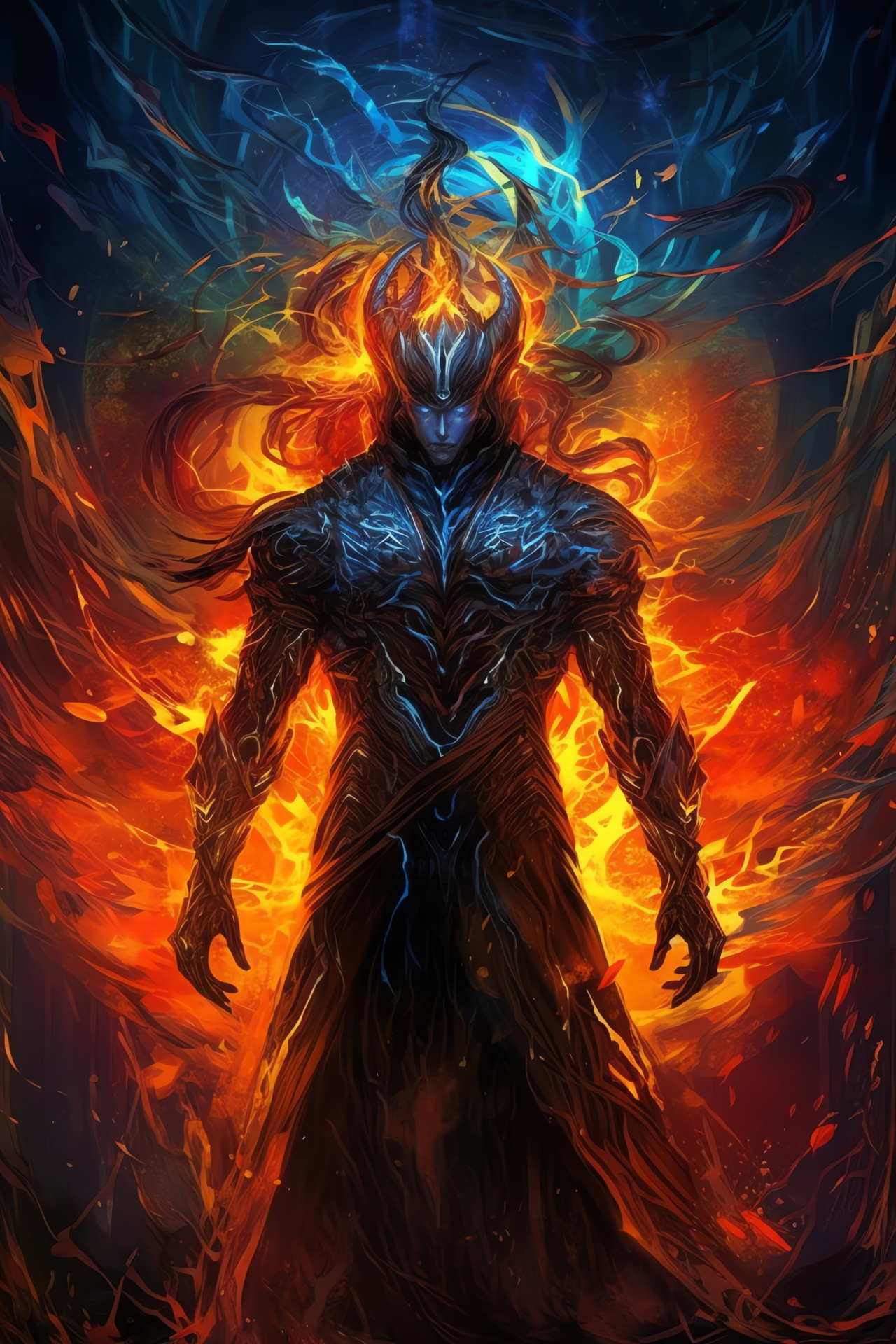 Path of Exile's Einhar frey, Wilderness hunter, Beaming blue gaze, Animated survivalist, Colorful aesthetic, HD Phone Image