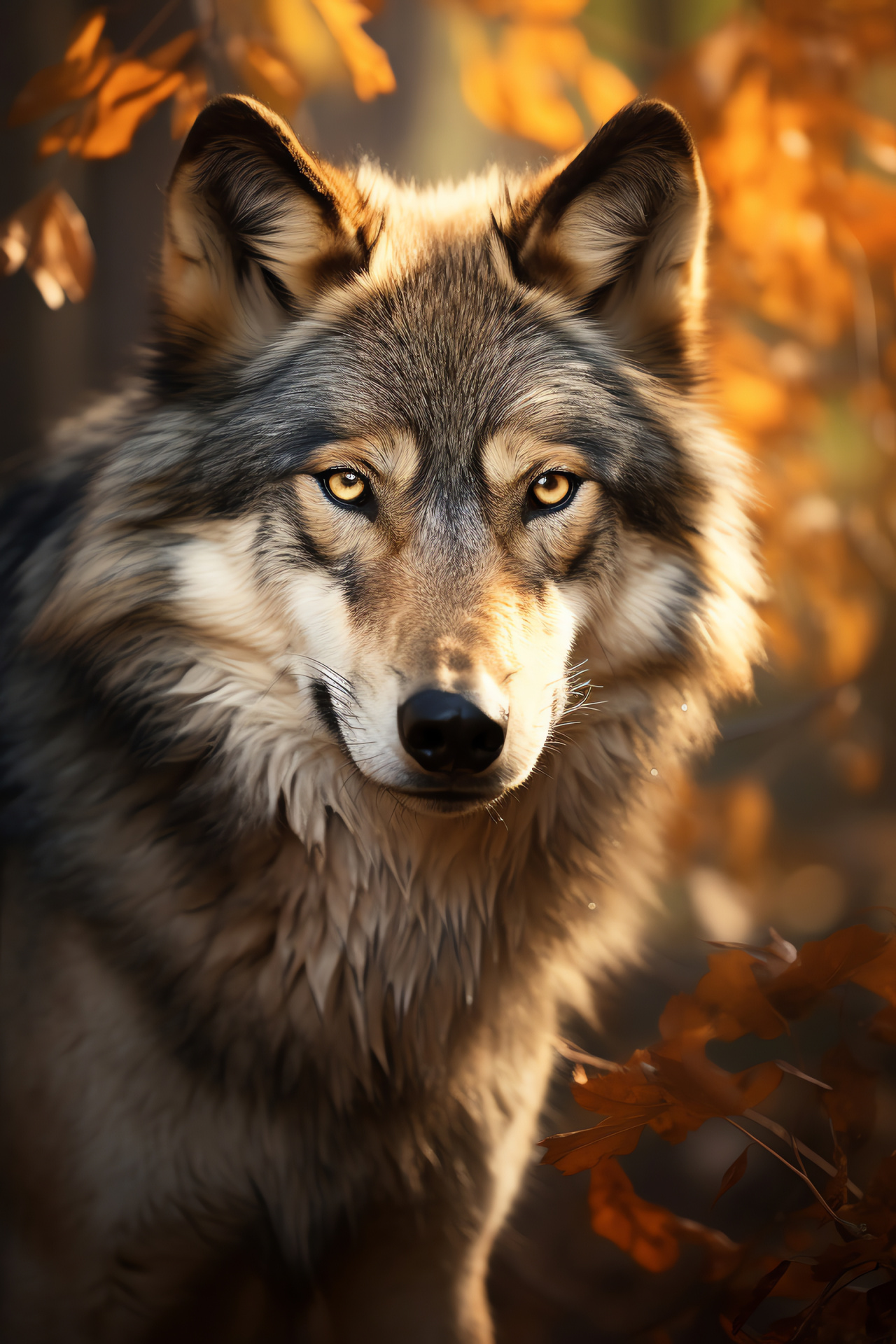 Wilderness, Timber Wolf, Natural habitat, Canidae family, Predator, HD Phone Image