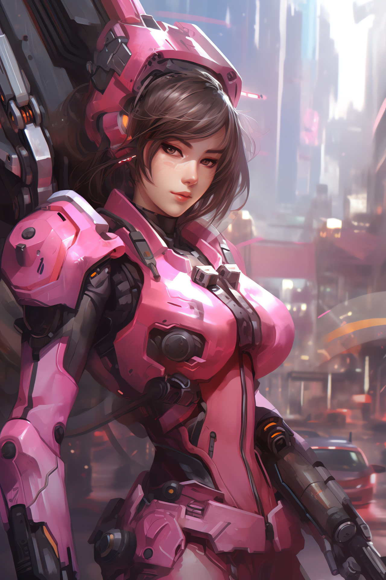 Overwatch D.Va, Online Battle Arena, Mech-suit gameplay, Sci-Fi character, Competitive gaming, HD Phone Image