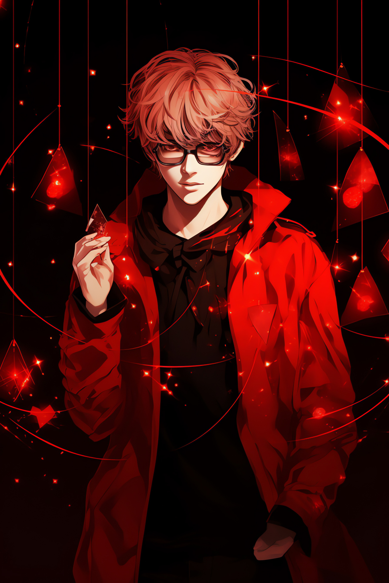 Mystic Messenger Ray, Turbulent psyche, Anime-style gaming, Dark persona, Haunted appearance, HD Phone Wallpaper