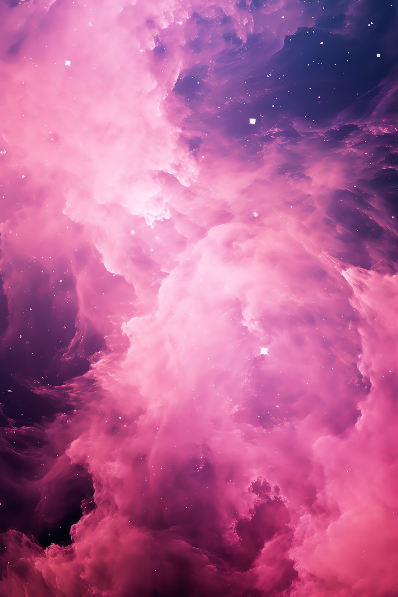 Pink Galaxy, Spiral arms, Stellar wonder, Radiant nebula, Celestial curls, HD Phone Wallpaper