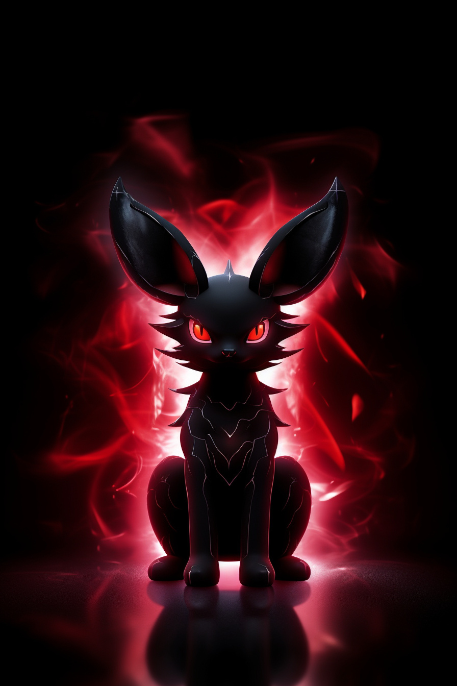 Pokemon Go Umbreon, Dark-type portrayal, Illuminated eyes, Enigmatic presence, Graceful aesthetics, HD Phone Wallpaper