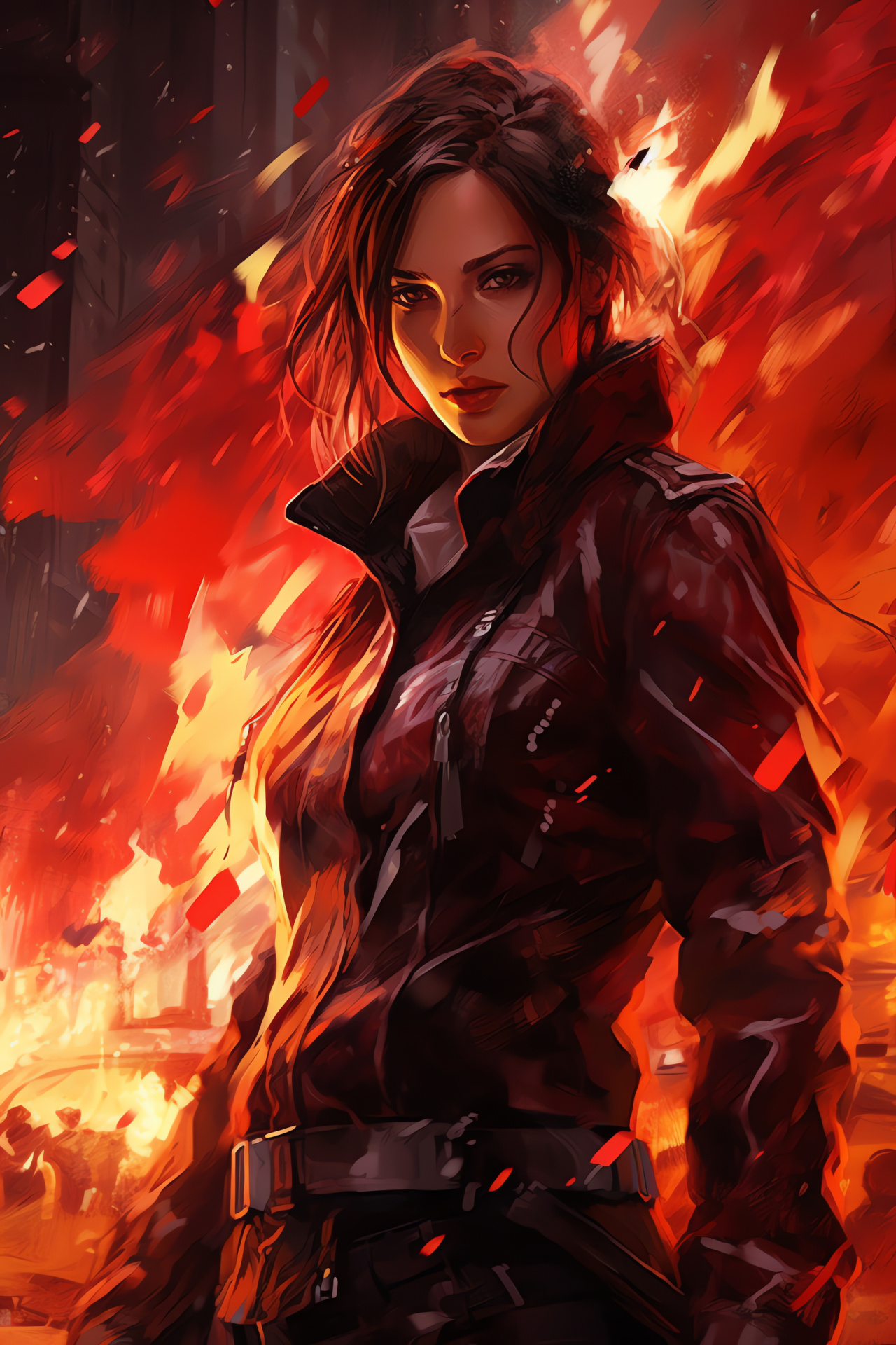 Umbrella Resident Evil, Claire Redfield protagonist, Survival horror game, Post-apocalyptic fight, Action character, HD Phone Wallpaper