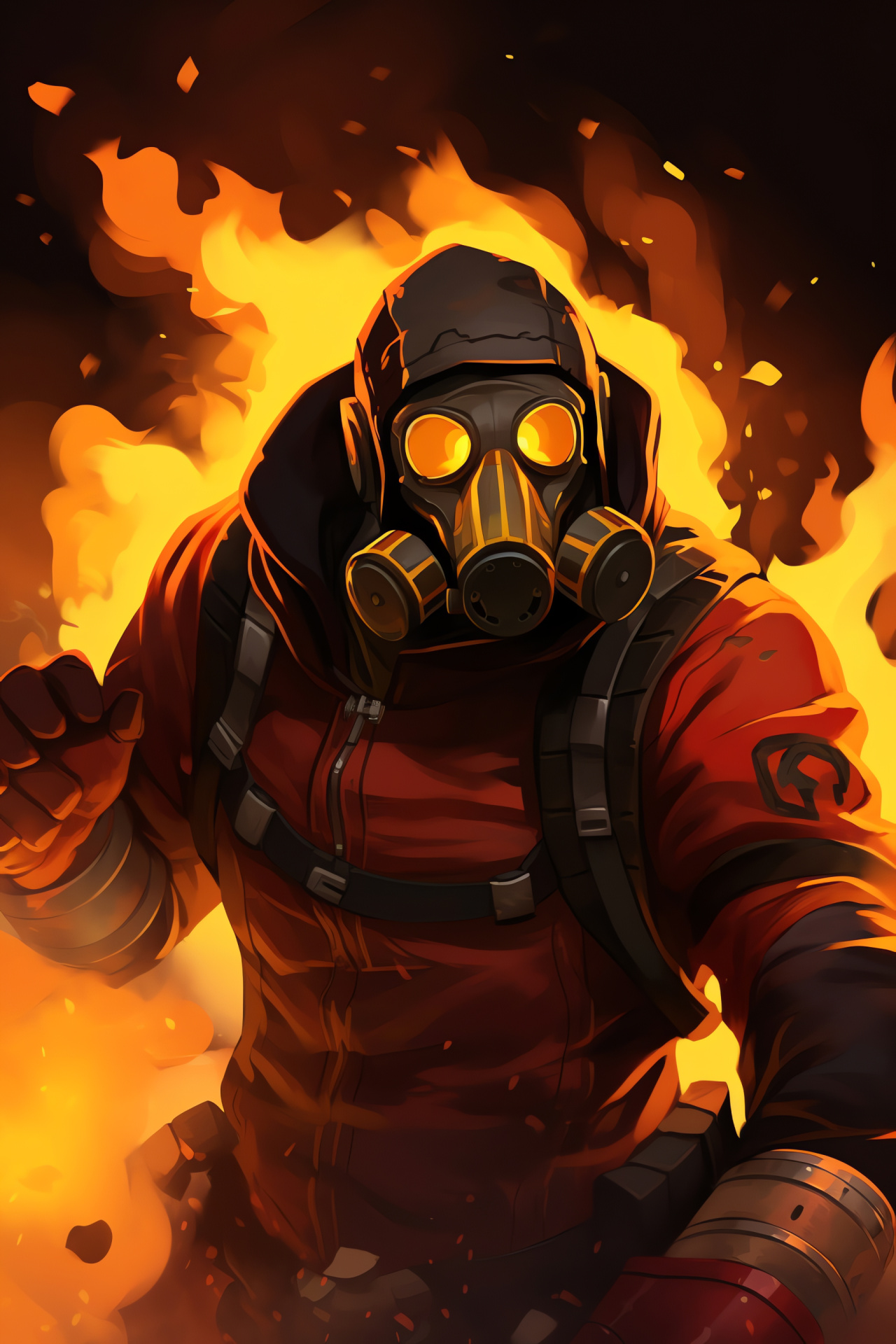 Pyro, Valve Corporation, First-person shooter genres, Combat gaming, Fire animation, HD Phone Image