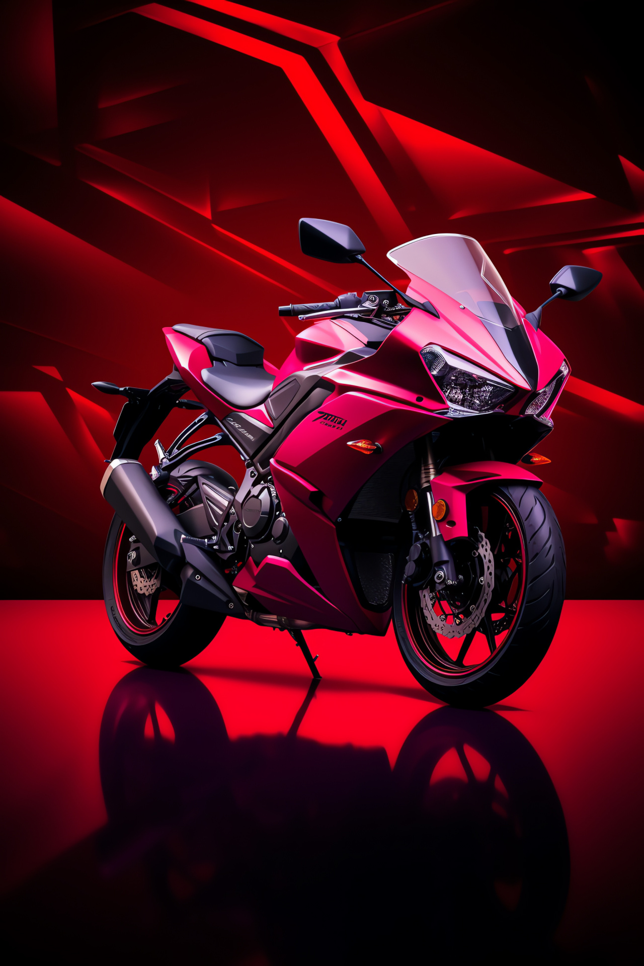 Superbike scene, Yamaha YZF-R3, Beginner-friendly motorcycle, Lightweight sportbike, Japanese motor engineering, HD Phone Image