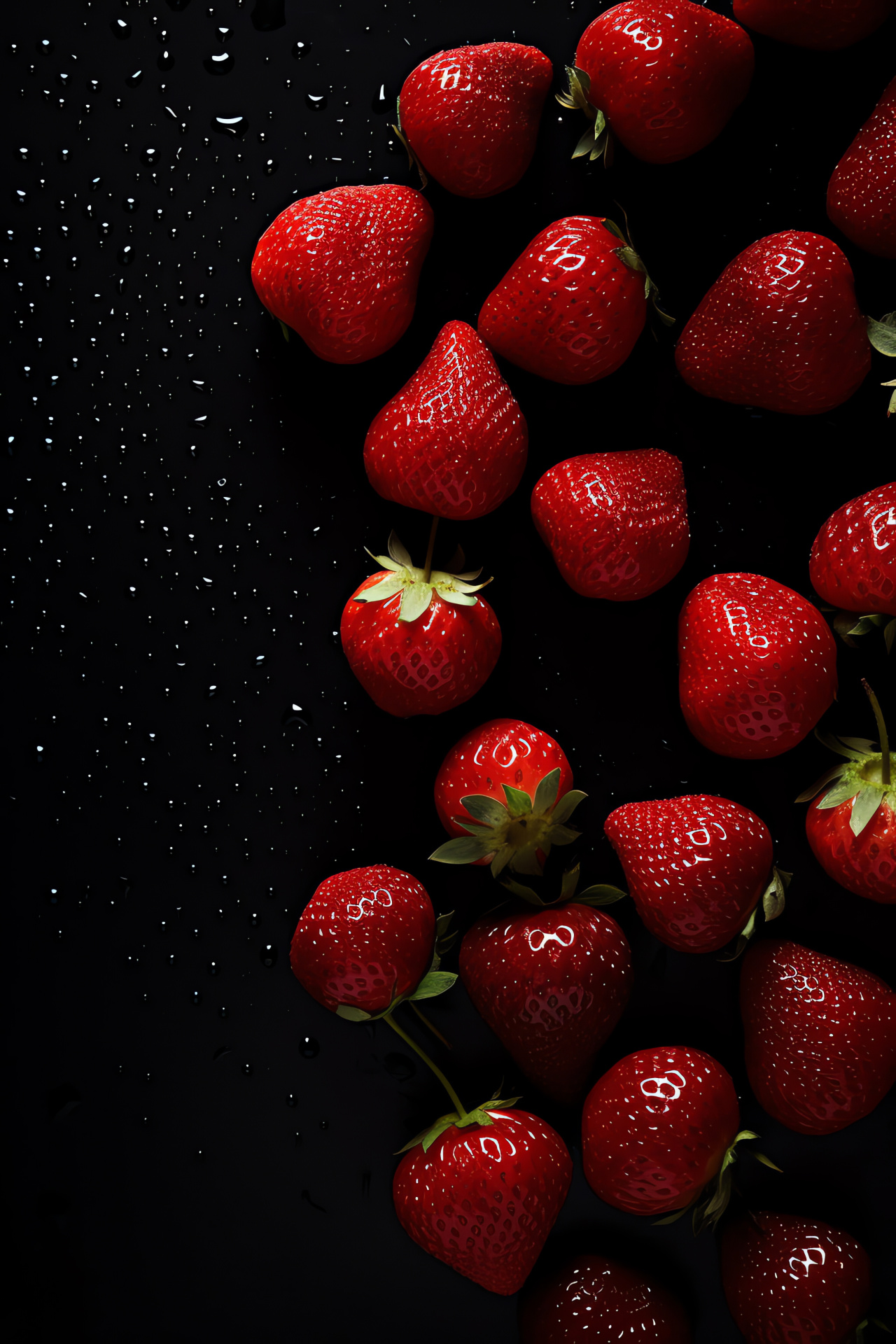 Berries on display, Red strawberries prime, Summertime fruit, Seed-speckled skin, Farm produce, HD Phone Image