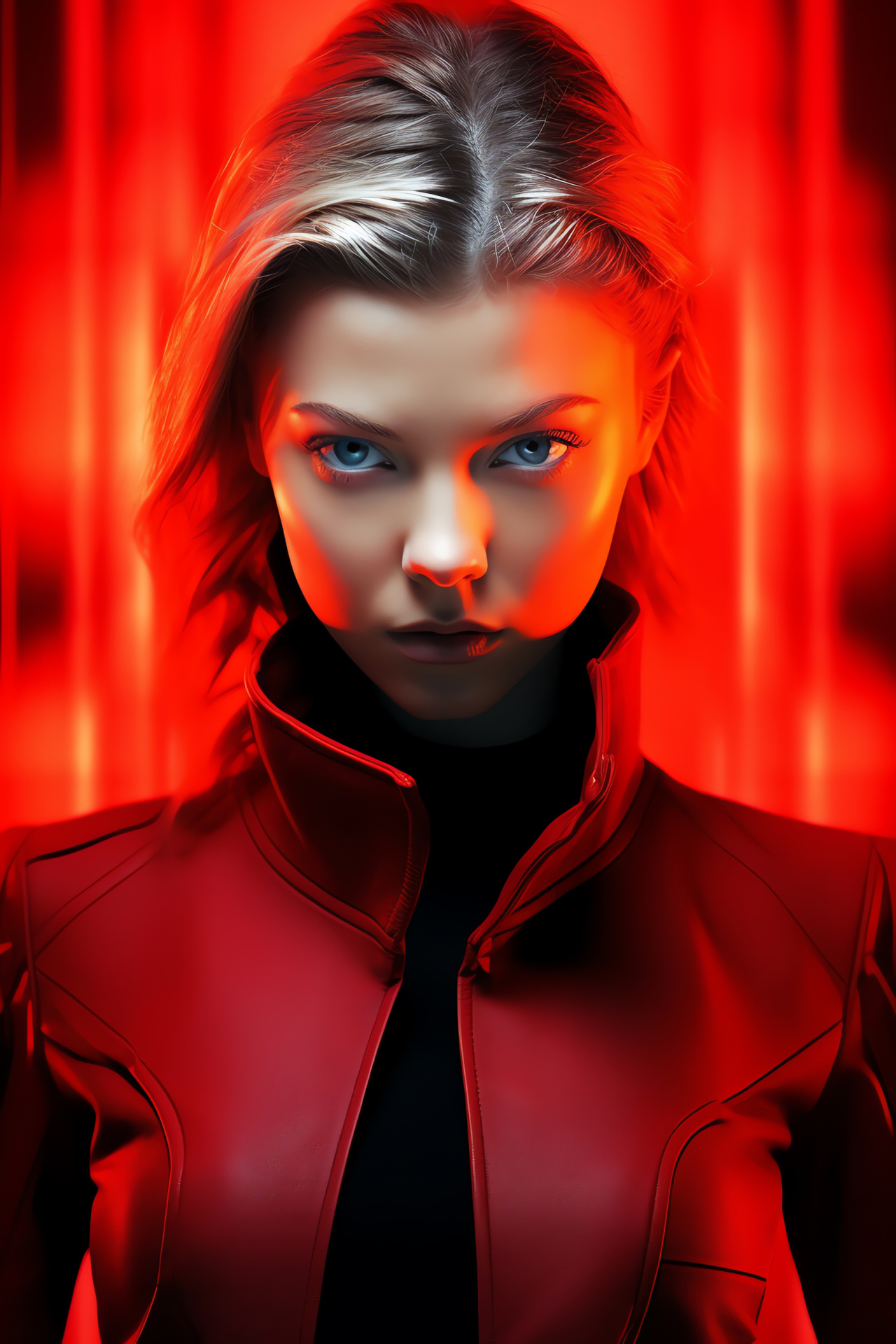 Natalie Dormer, Movie character, Sci-fi franchise, Actress gaze, Futuristic rebellion, HD Phone Wallpaper