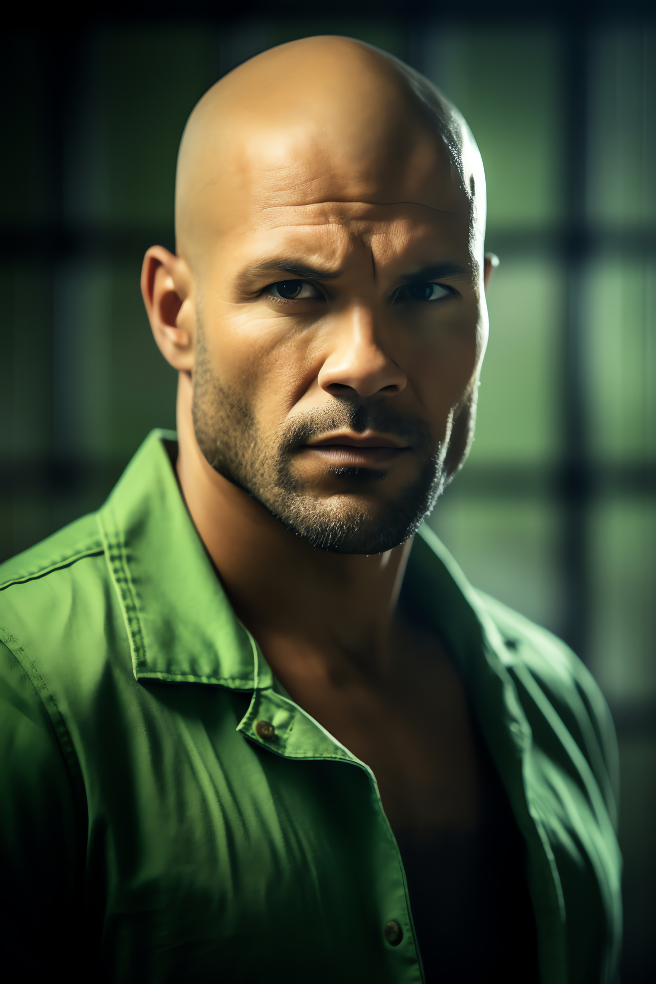 Prison Break persona, Sucre up close, Actor Amaury Nolasco, Jail series, Green hue background, HD Phone Image