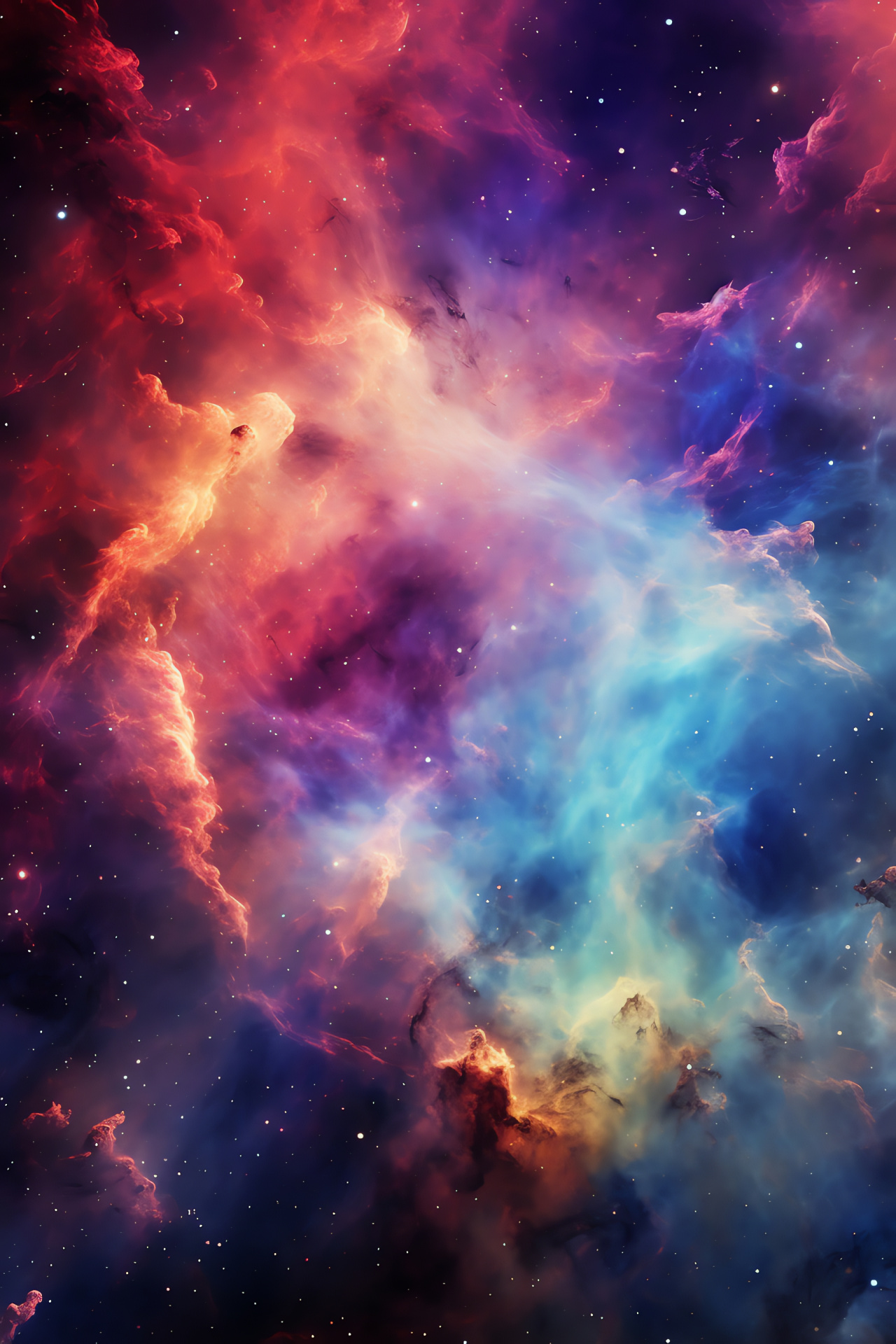 Nebulous wonders, Space telescope captures, Cosmic formations, Interstellar beauty, Astronomy visuals, HD Phone Wallpaper