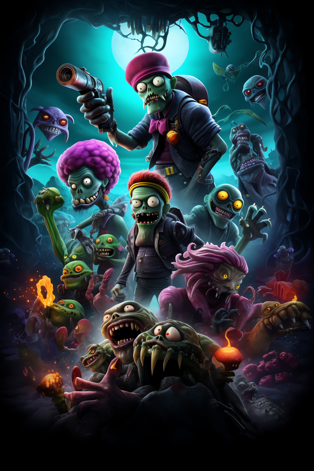 Undead Pvz characters, Heroic Super Brainz, Mischievous Imp, Pirate Captain Deadbeard, Zombie squad, HD Phone Wallpaper