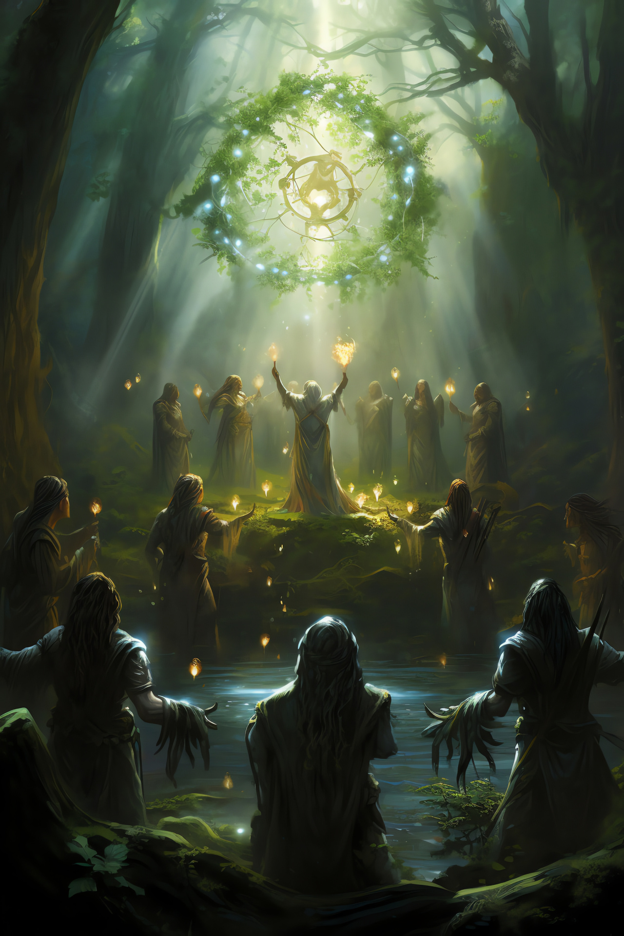 Magic The Gathering HD, Druid cards, Gaming collectibles, Sacred rituals, Enchanted altars, HD Phone Wallpaper