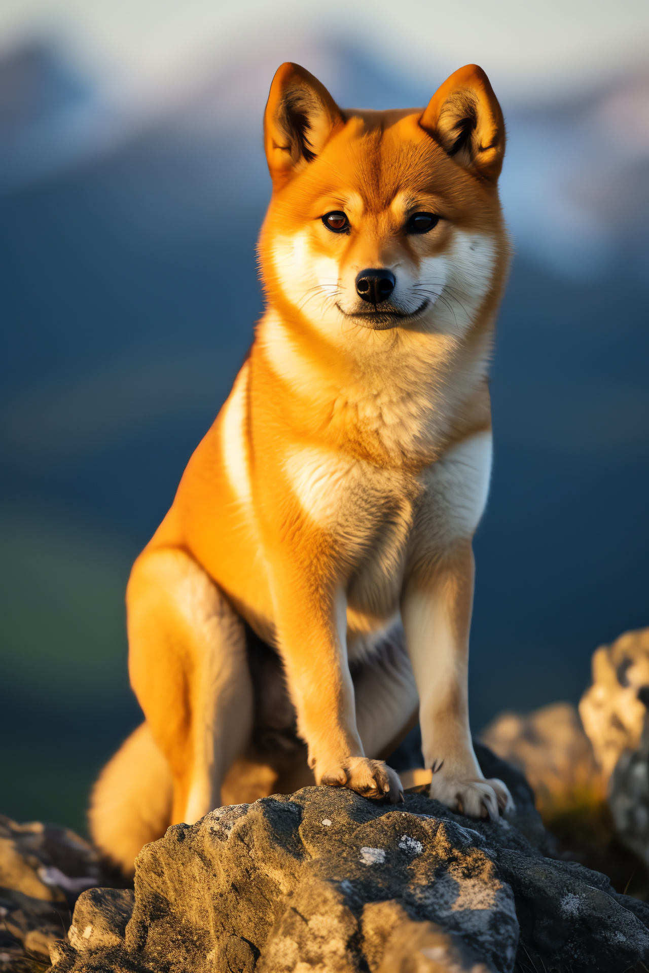 Shiba Inu breed, Expressive facial features, Tricolor coat pattern, Compact canine, Textured fur detail, HD Phone Wallpaper