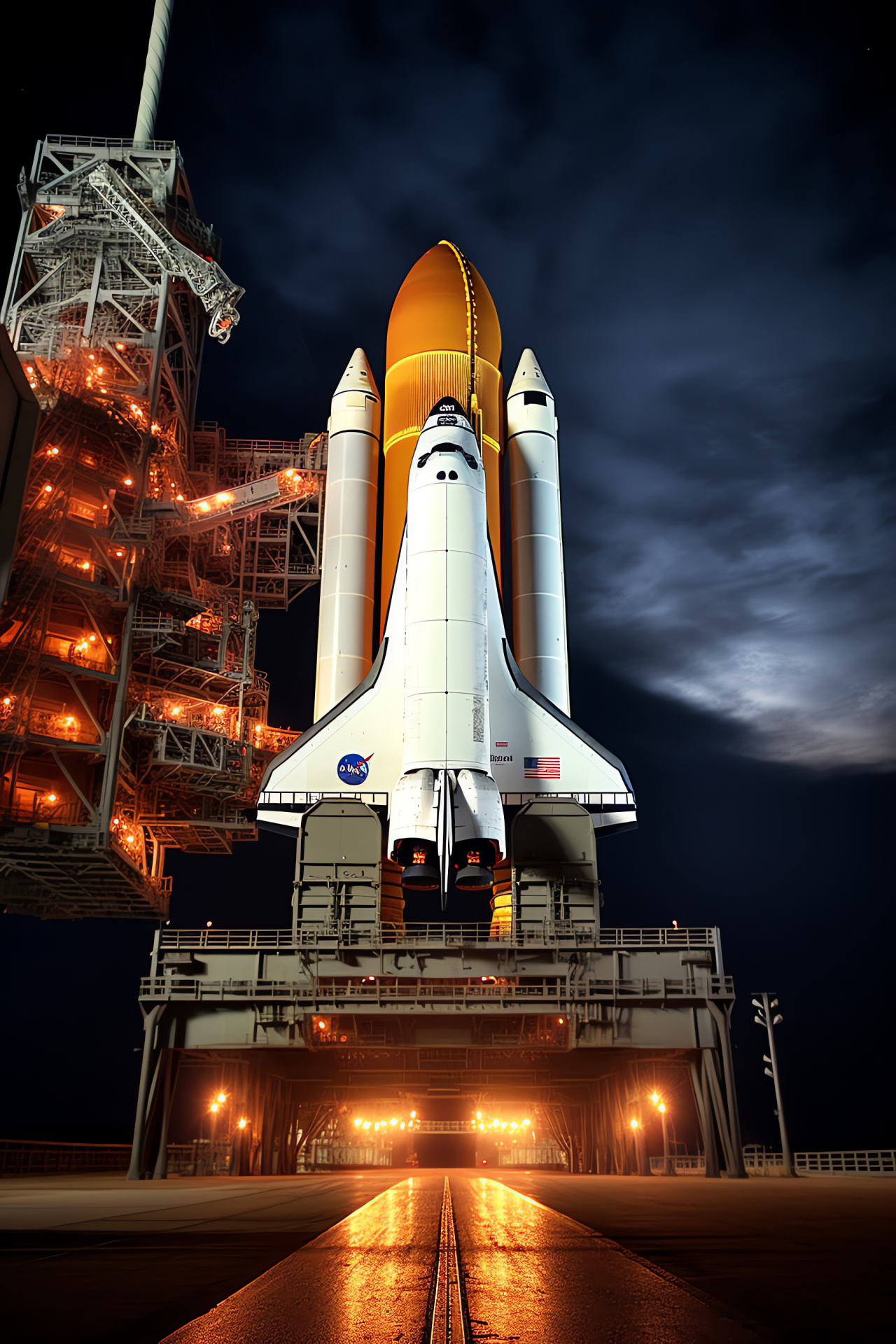 Rocket launch, Space mission, NASA engineering, Crewed spacecraft, Shuttle ignition, HD Phone Wallpaper